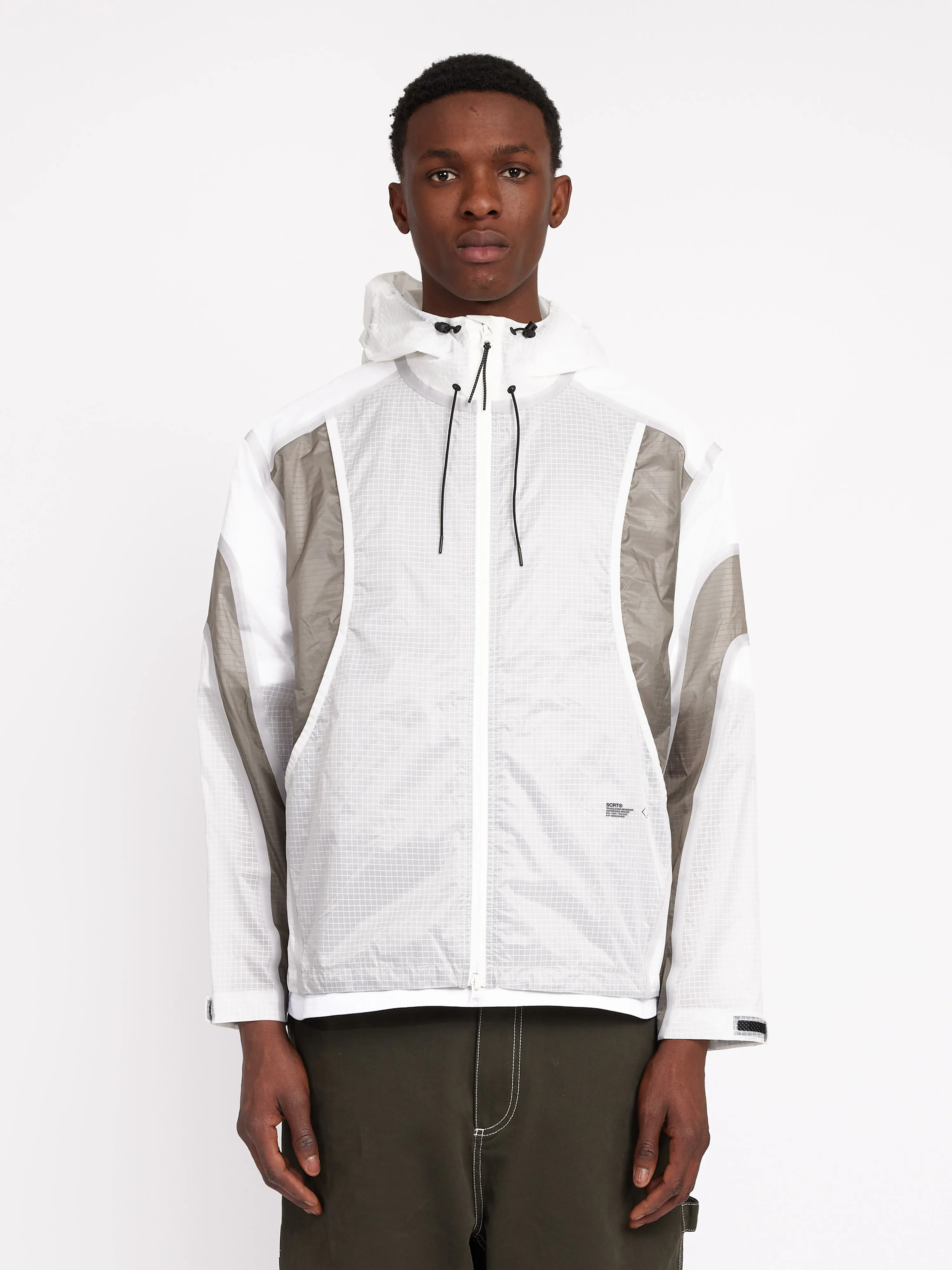 Translucent Shell Jacket - White sold by SCRT product image thumbnail 3