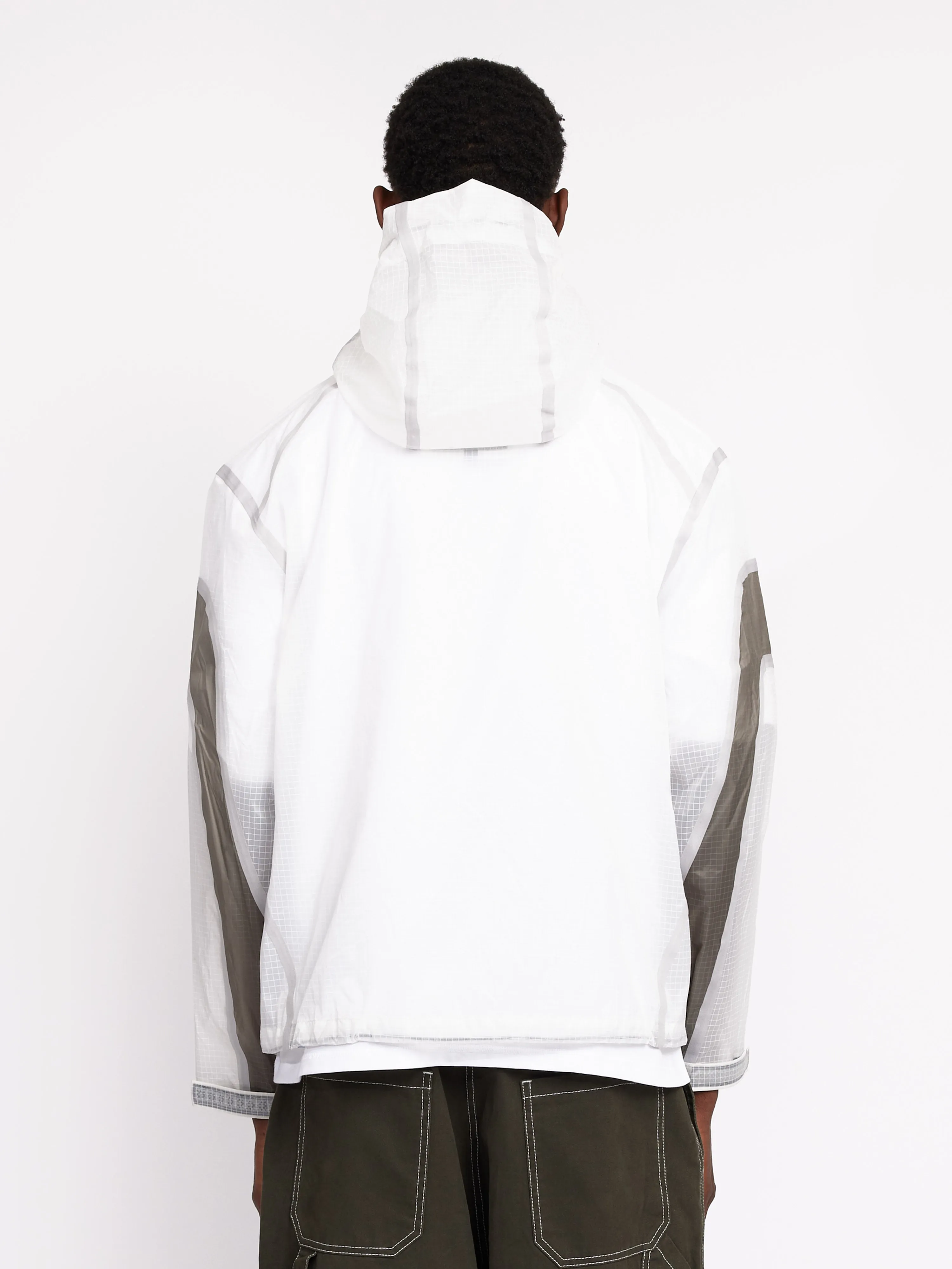 Translucent Shell Jacket - White sold by SCRT product image thumbnail 5