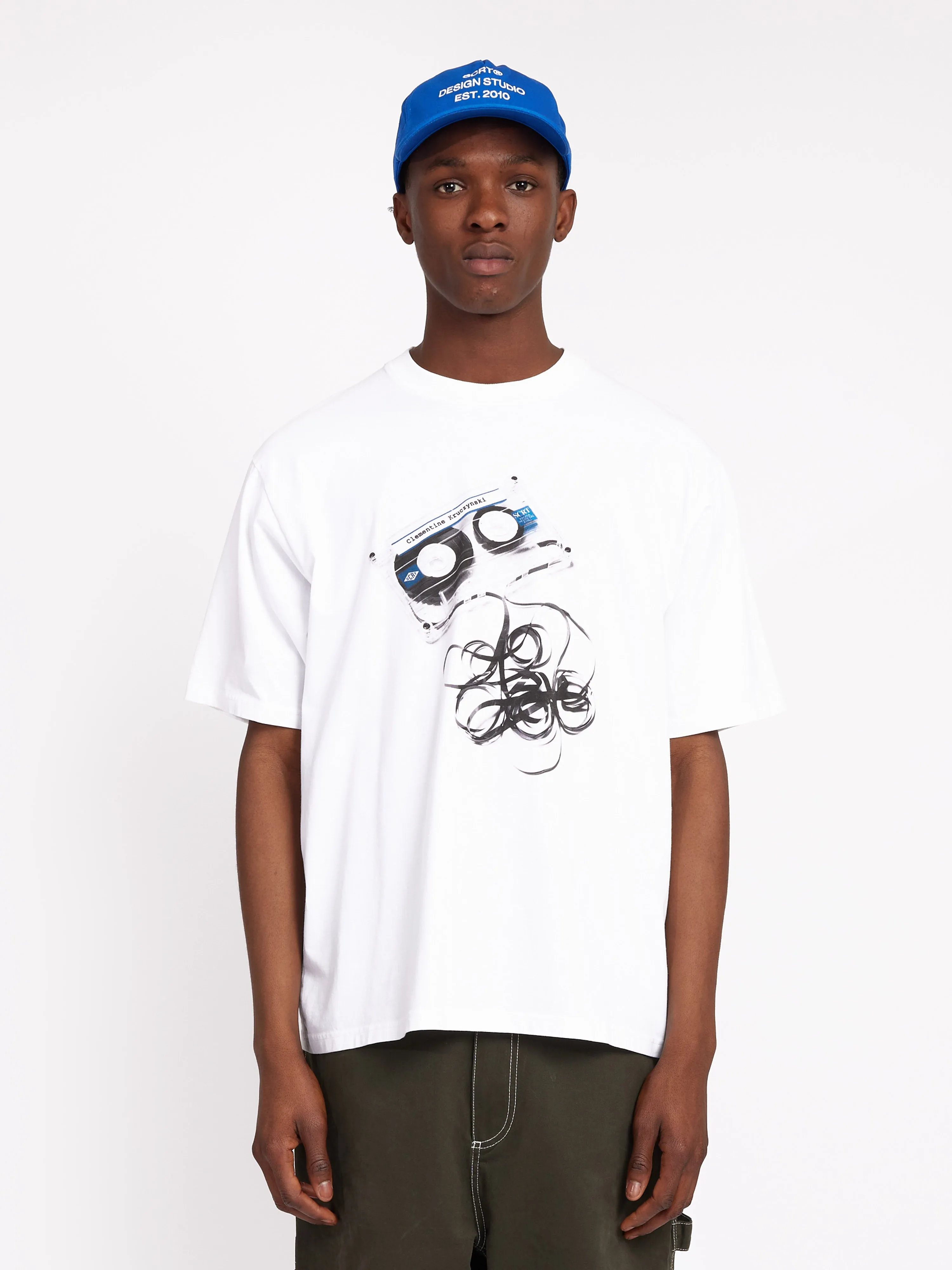 Cassette T-Shirt - White sold by SCRT product image thumbnail 2
