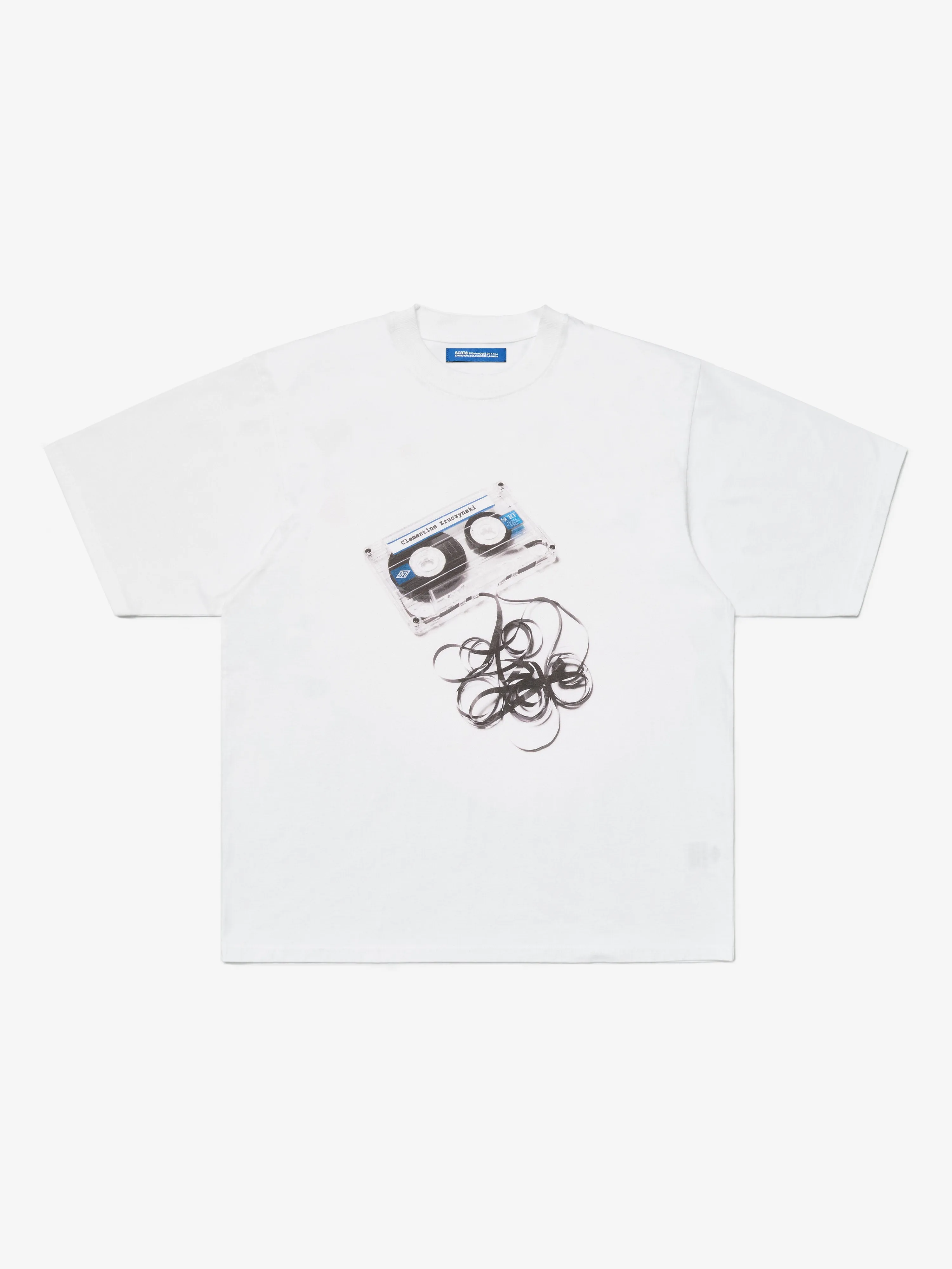 Cassette T-Shirt - White sold by SCRT