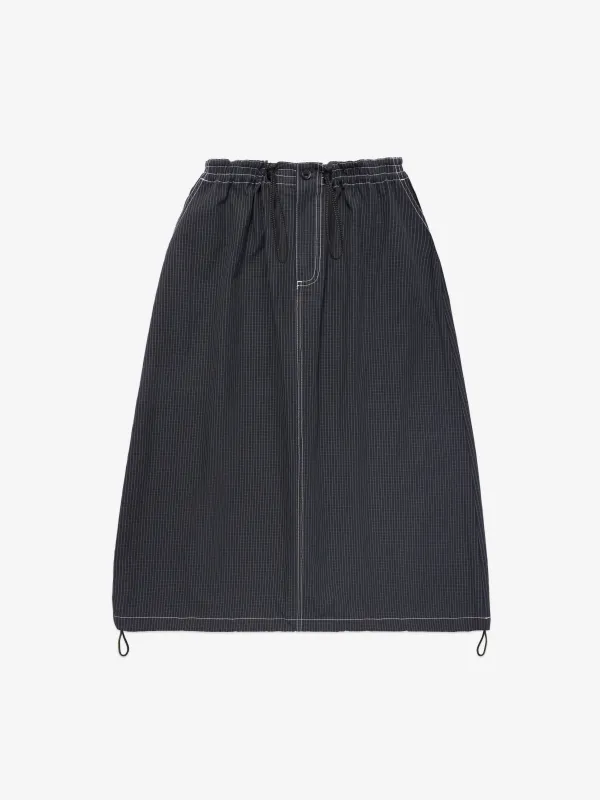 Gridstop Maxi Skirt - Hudson Green made by SCRT