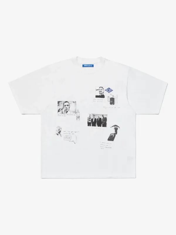 Deep Blue Day T-Shirt - White made by SCRT