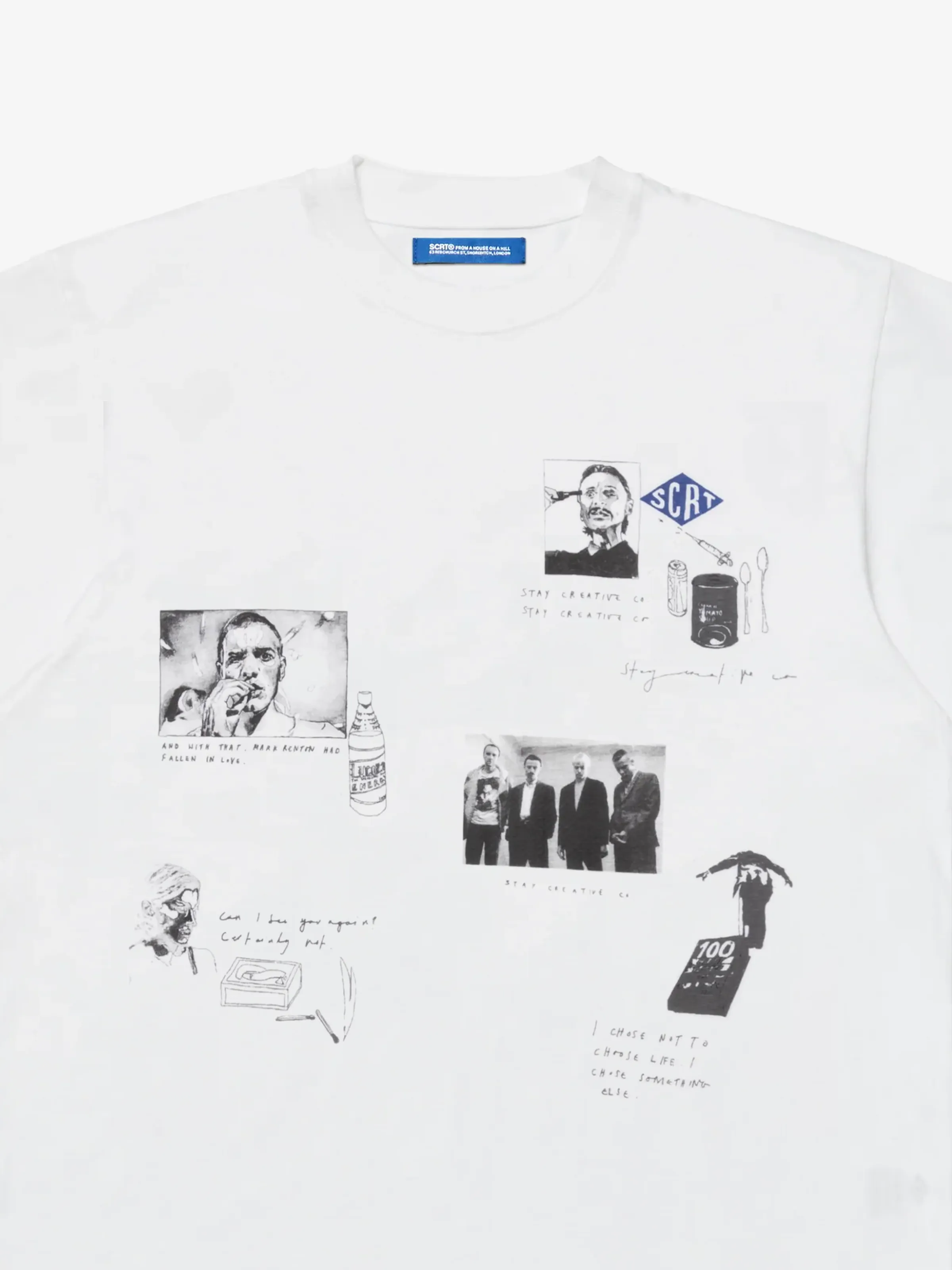 Deep Blue Day T-Shirt - White sold by SCRT product image thumbnail 2