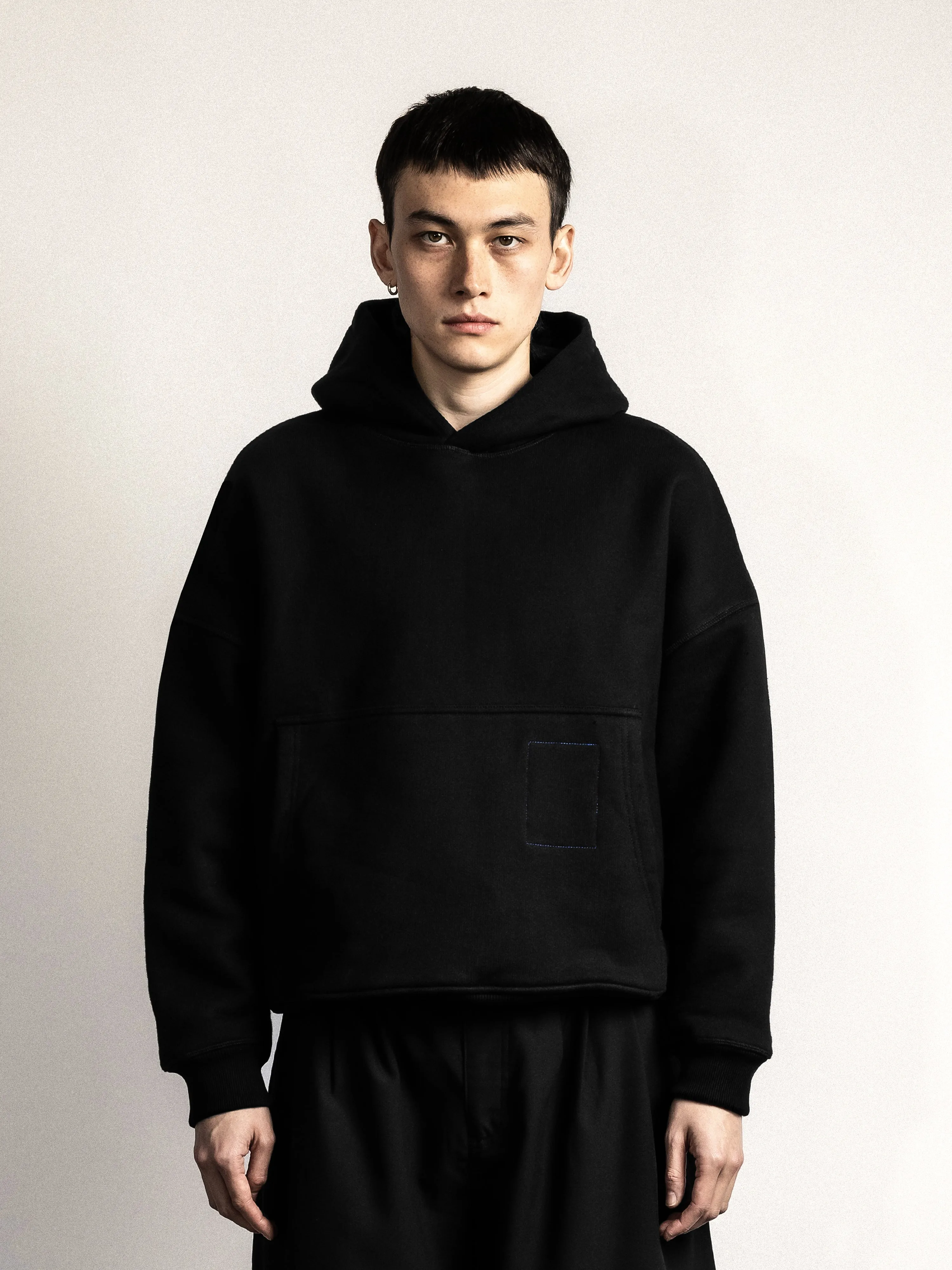 SUPER-HEAVY® Cropped Hoodie - Black sold by SCRT product image thumbnail 2