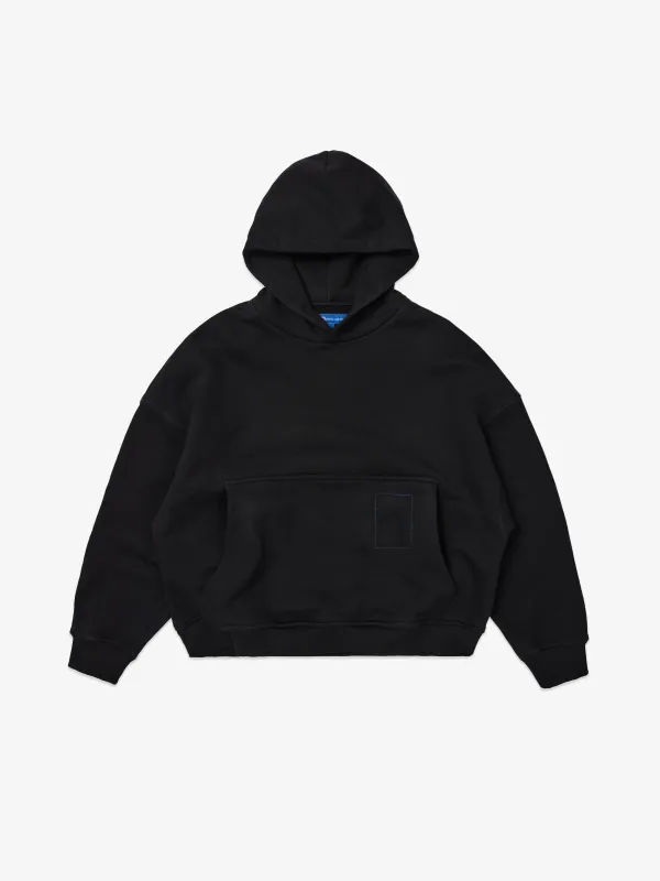 SUPER-HEAVY® Cropped Hoodie - Black made by SCRT