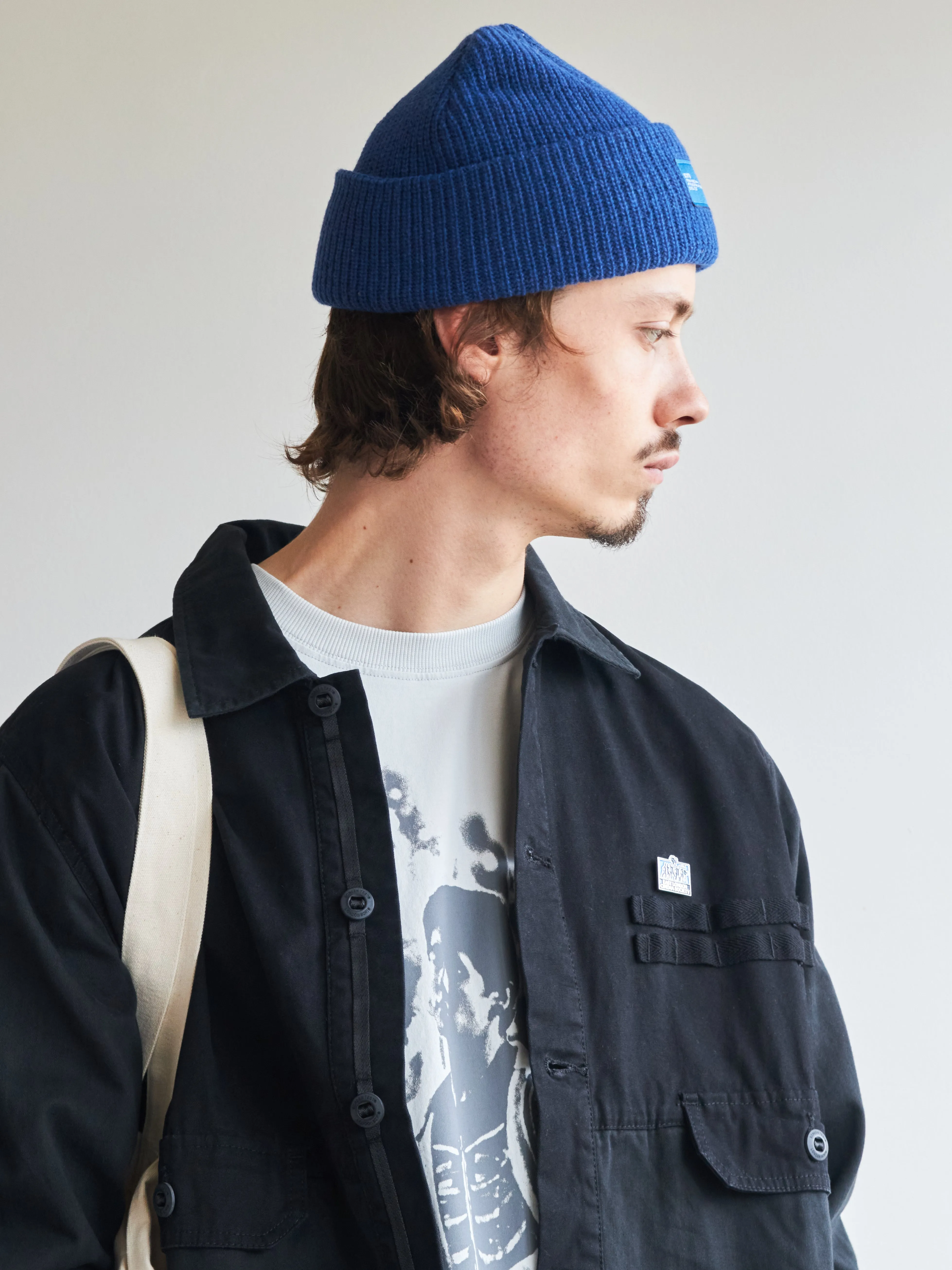 Recycled Wool Beanie - Blue sold by SCRT product image thumbnail 5