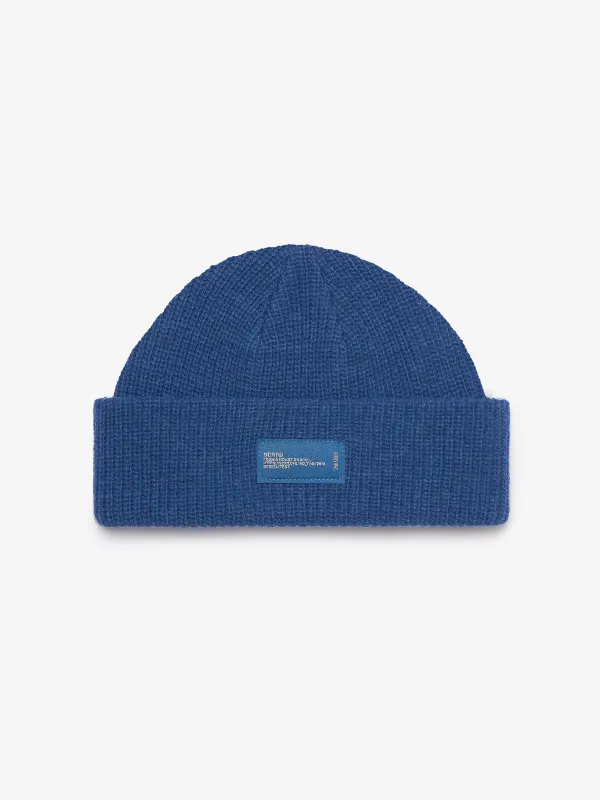 Recycled Wool Beanie - Blue made by SCRT
