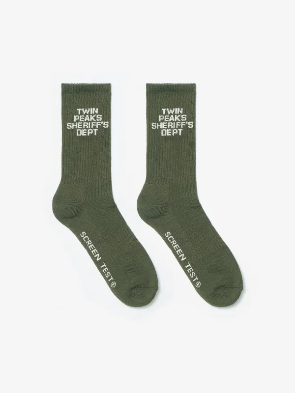 Sheriff's Department Socks - Forest made by SCRT