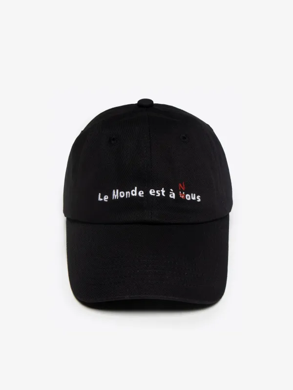 Le Monde Dad Cap - Black made by SCRT