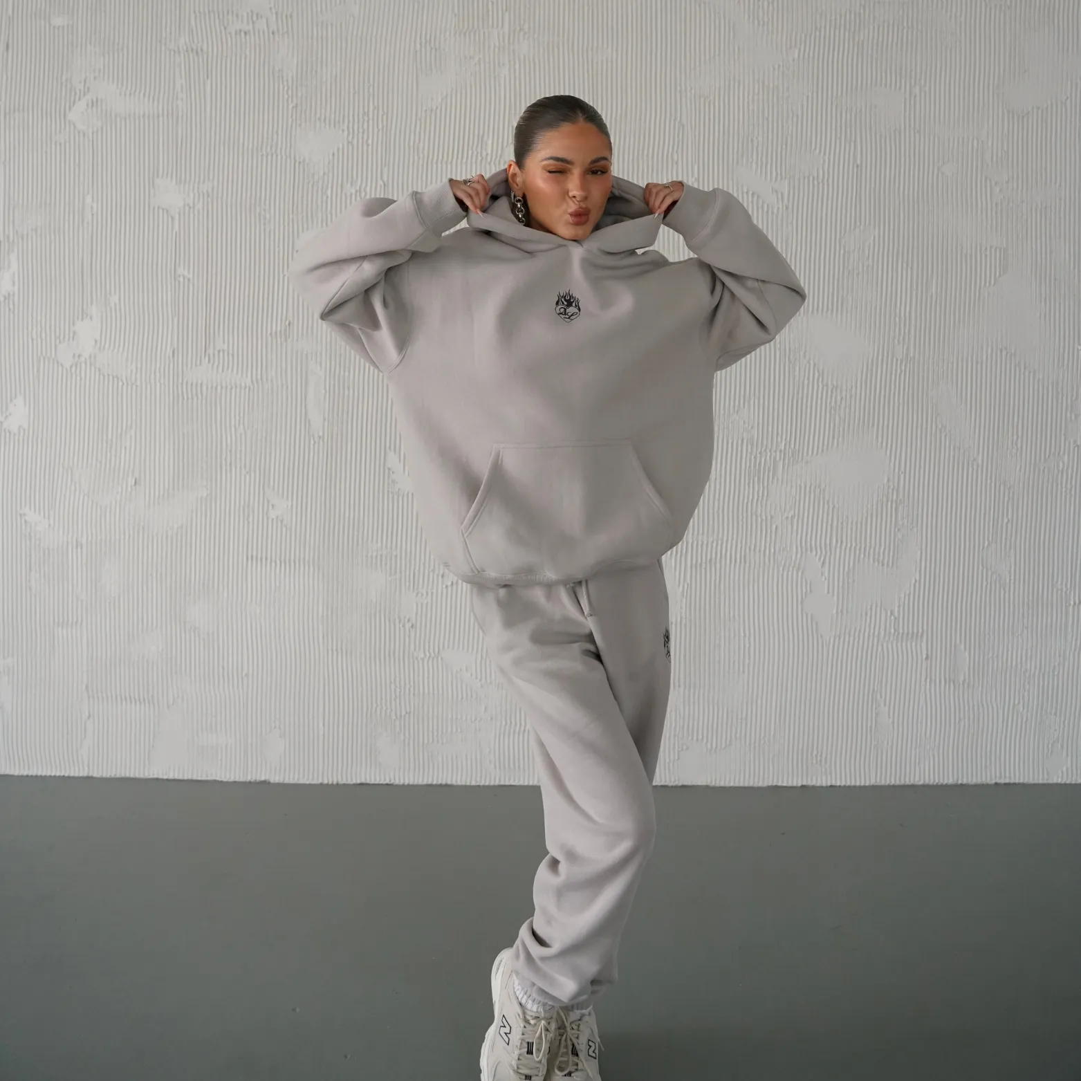 fog oversized ibtfoba hoodie *pre-order sold by Aloura Lounge product image thumbnail 3