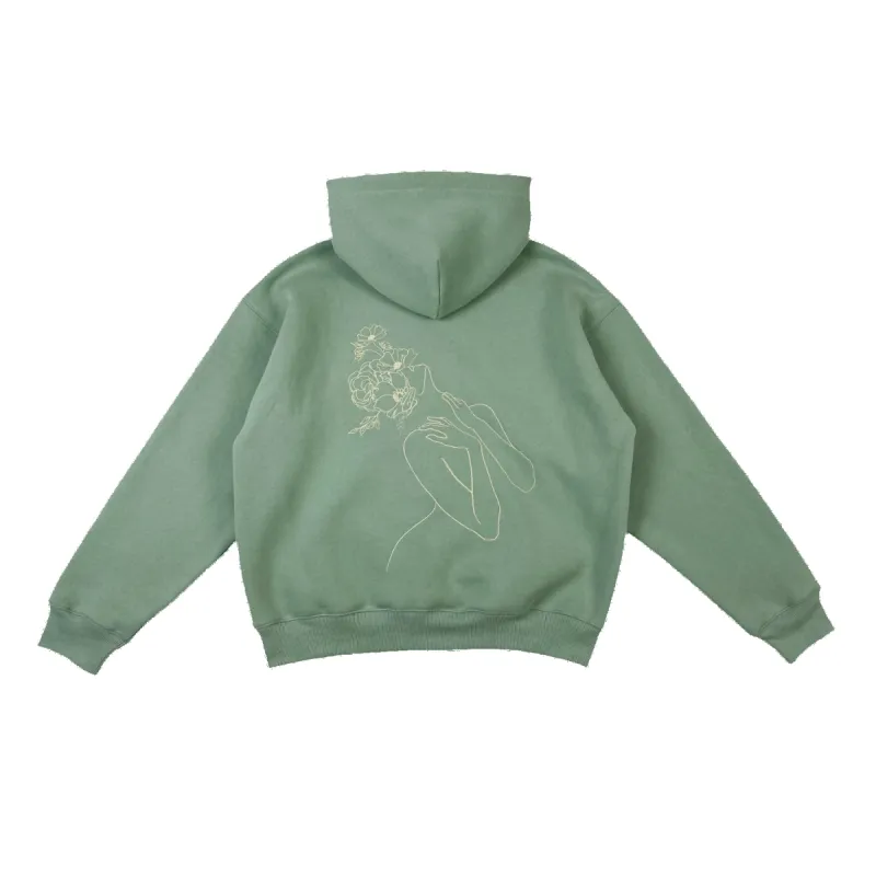 pistachio 2.0 ultra cozy self growth hoodie sold by Aloura Lounge