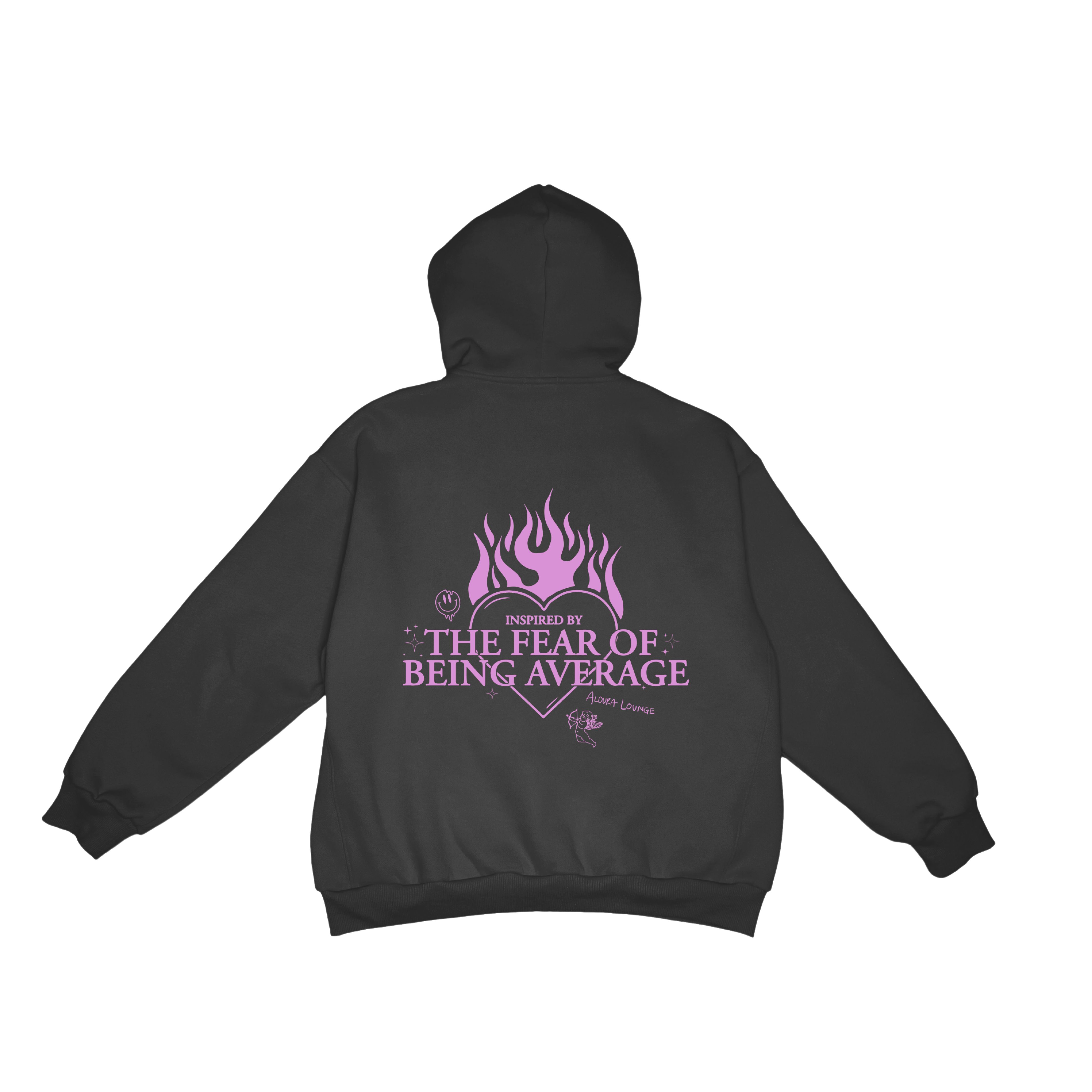 dusk in fuchsia IBTFOBA ultra cozy hoodie sold by Aloura Lounge