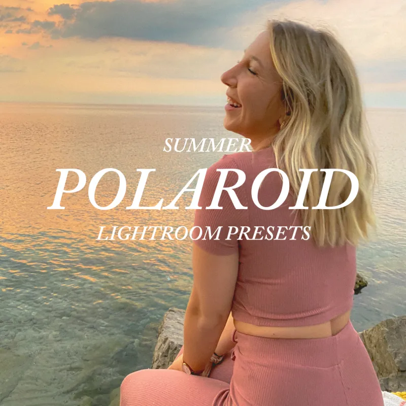 summer polaroid lightroom presets sold by Aloura Lounge