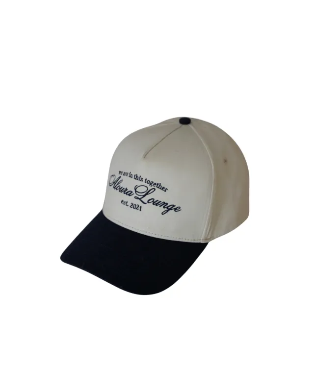 sapphire aloura trucker hat sold by Aloura Lounge