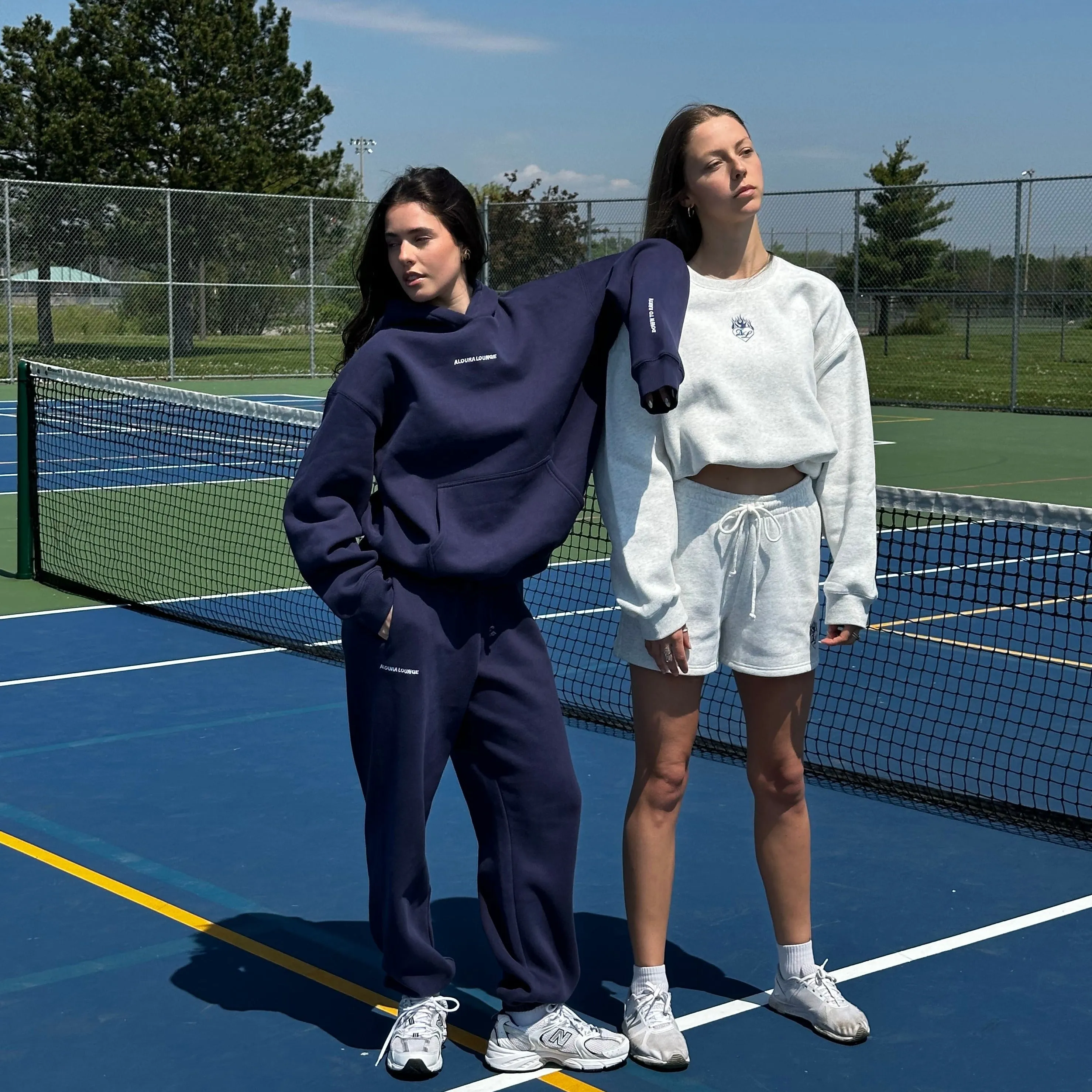 sapphire oversized ultra cozy dte hoodie sold by Aloura Lounge product image thumbnail 3