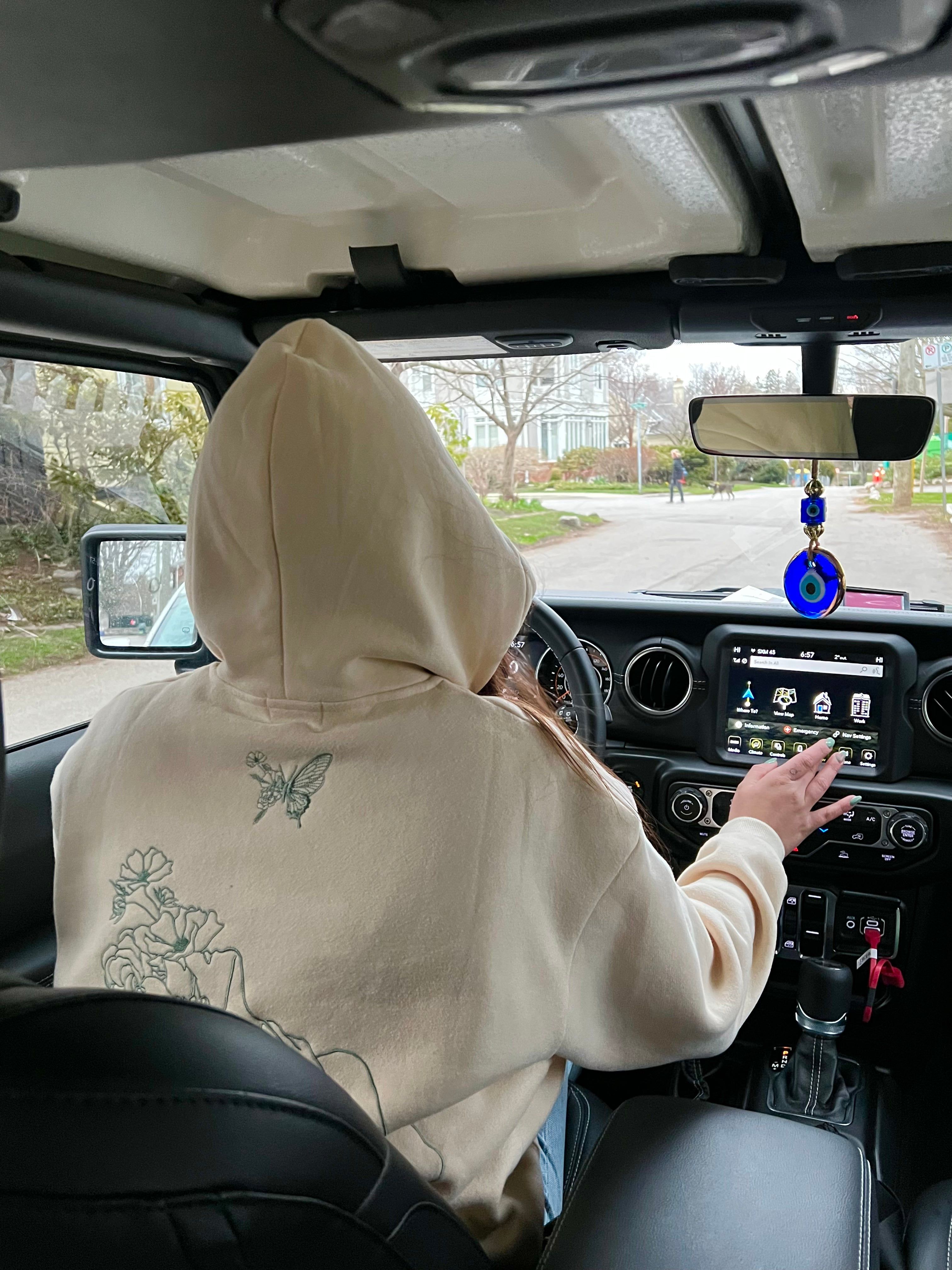 cashew ultra cozy self growth hoodie sold by Aloura Lounge product image thumbnail 3