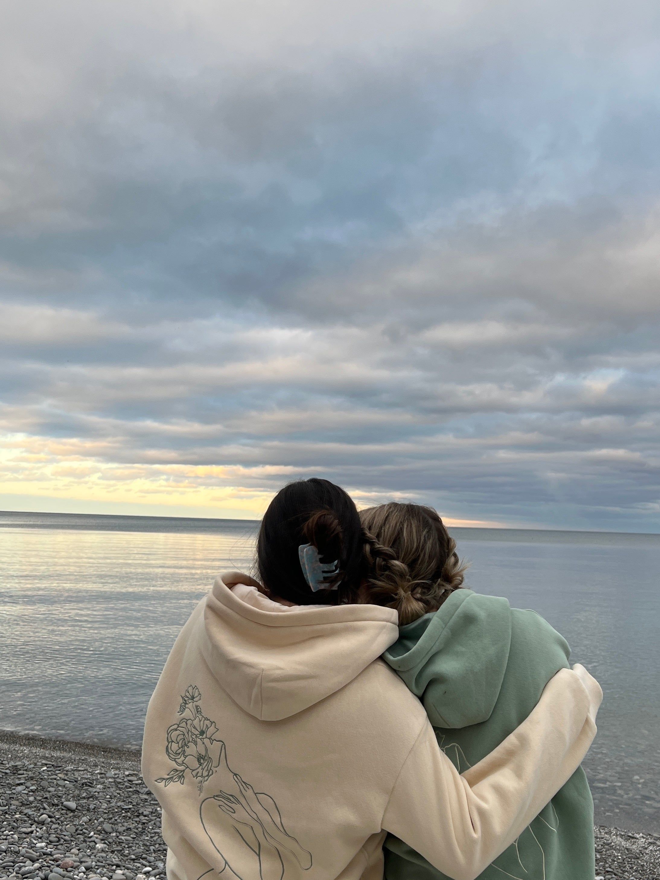 cashew ultra cozy self growth hoodie sold by Aloura Lounge product image thumbnail 5