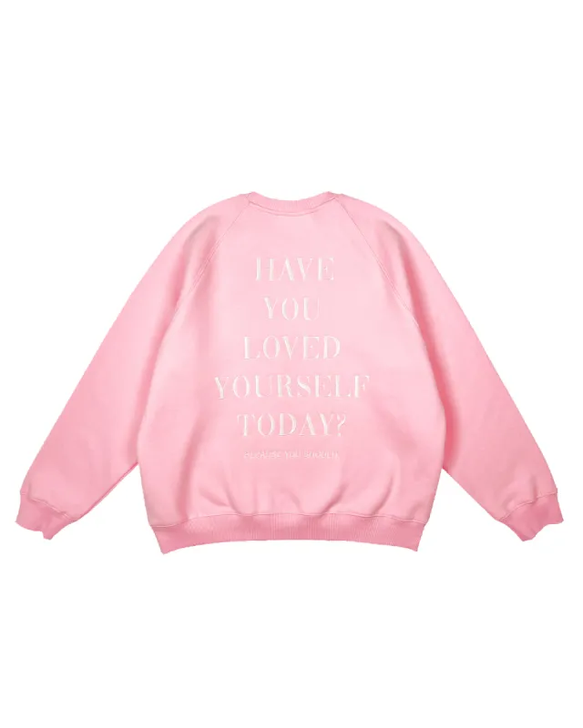 strawberry milk oversized hylyt crewneck *pre-order sold by Aloura Lounge