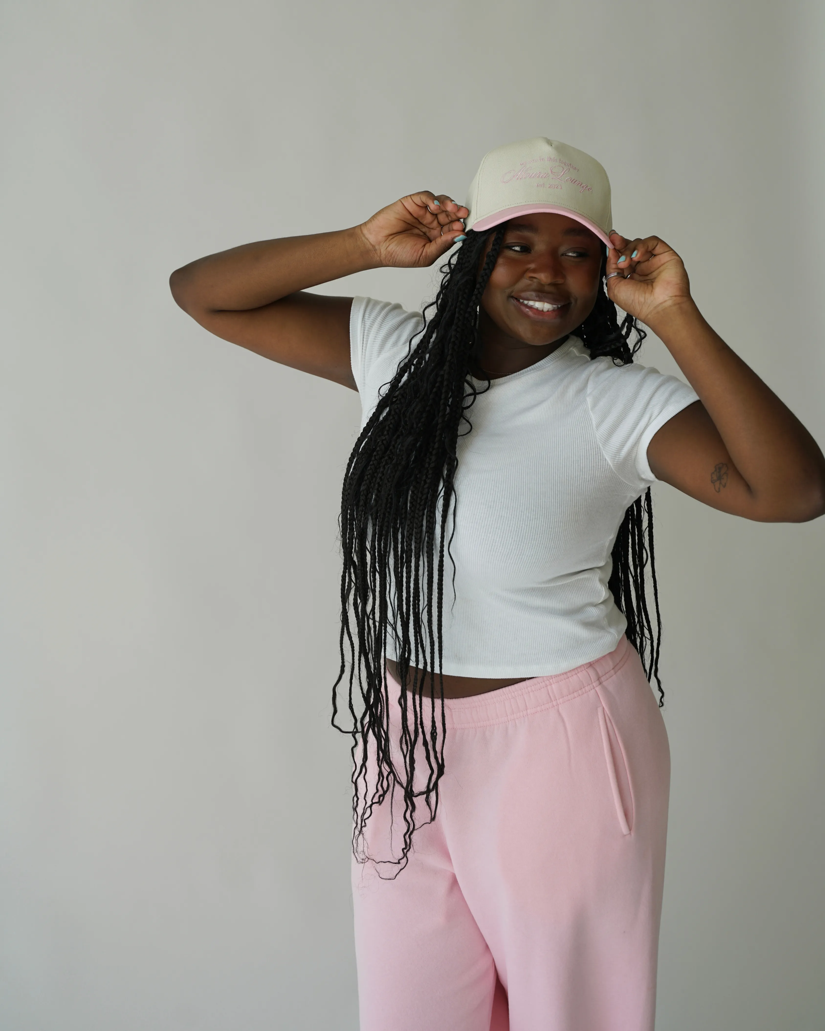 strawberry milk oversized wide leg sweatpants *pre-order sold by Aloura Lounge product image thumbnail 5