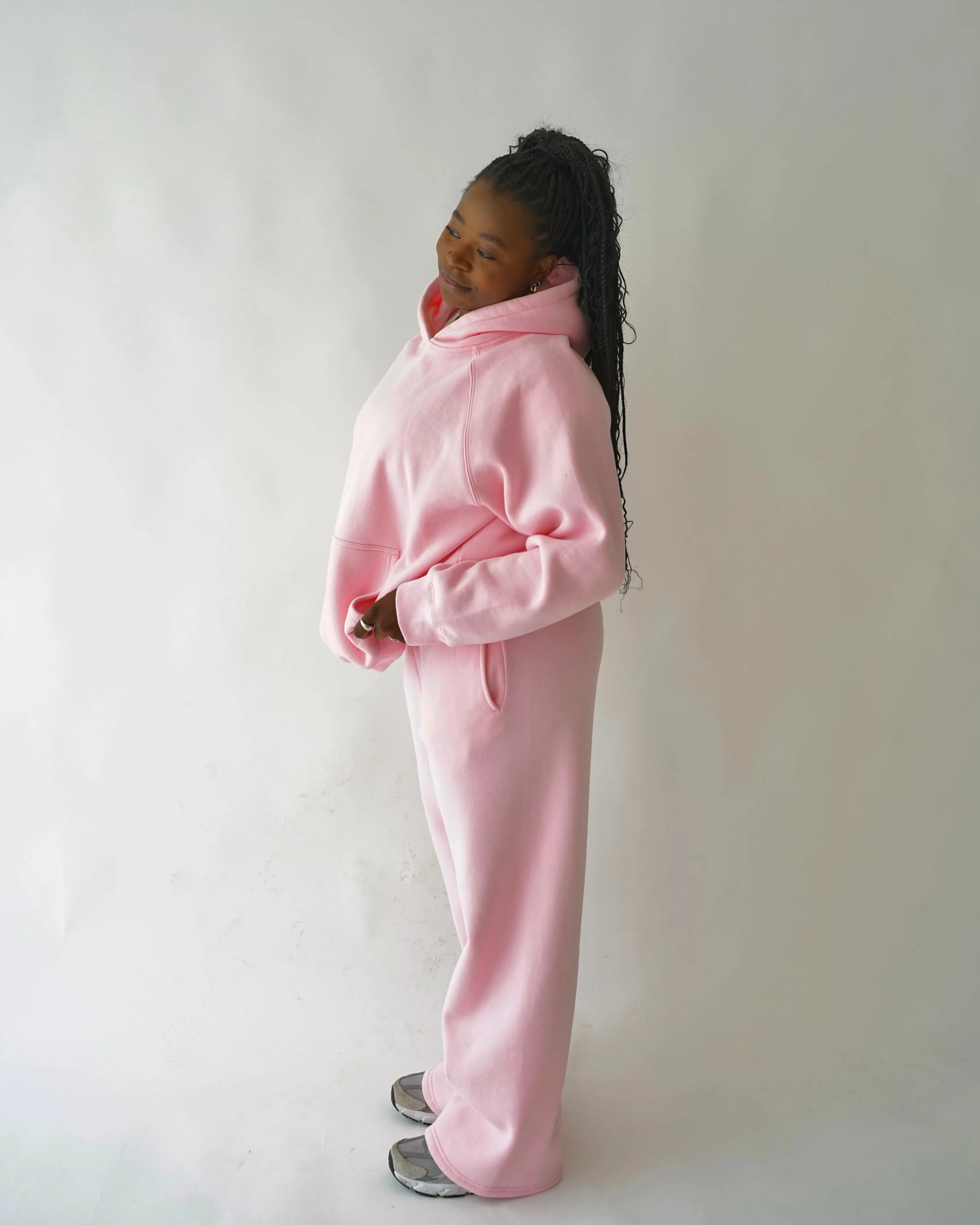strawberry milk oversized wide leg sweatpants *pre-order sold by Aloura Lounge product image thumbnail 3