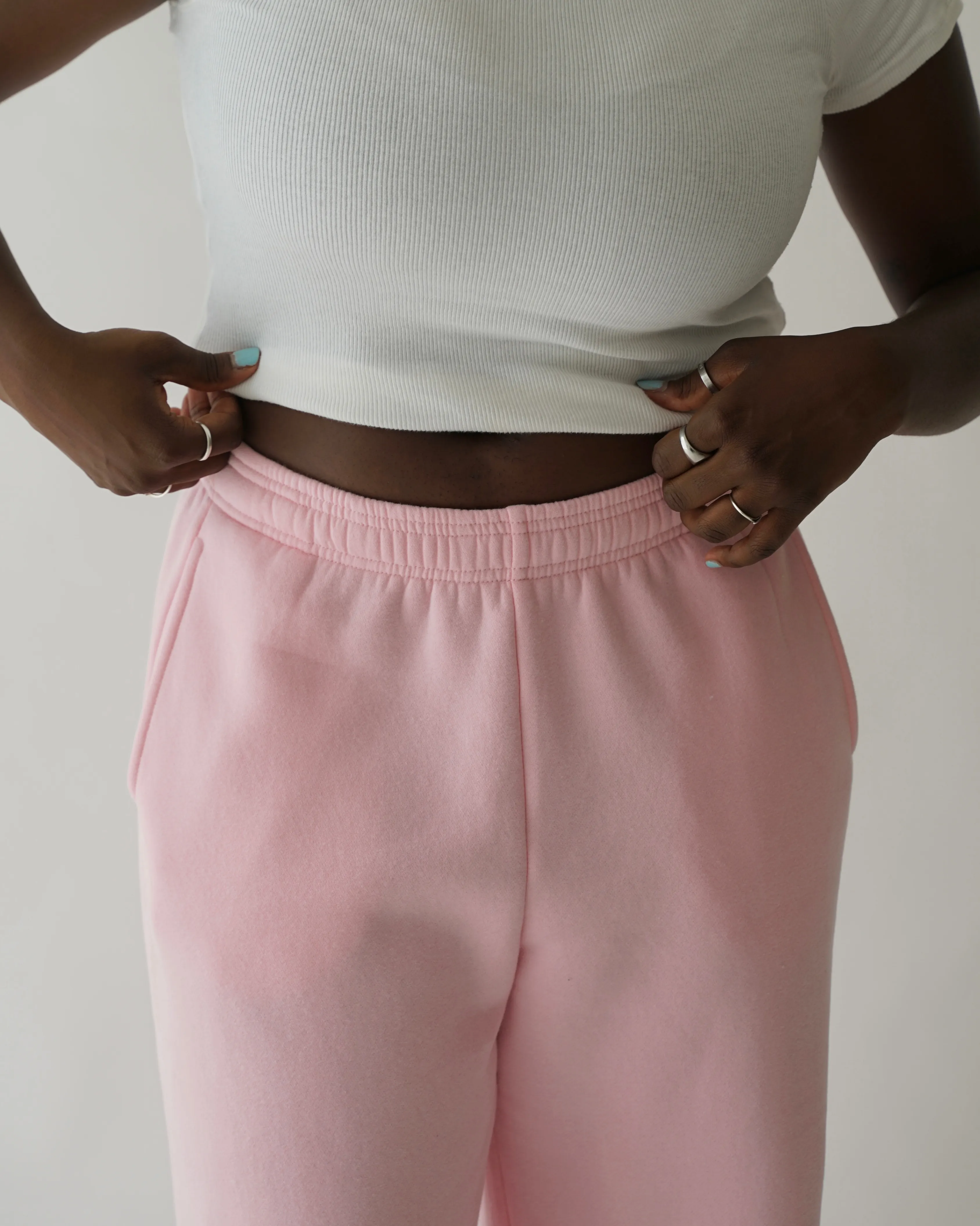 strawberry milk oversized wide leg sweatpants *pre-order sold by Aloura Lounge product image thumbnail 2