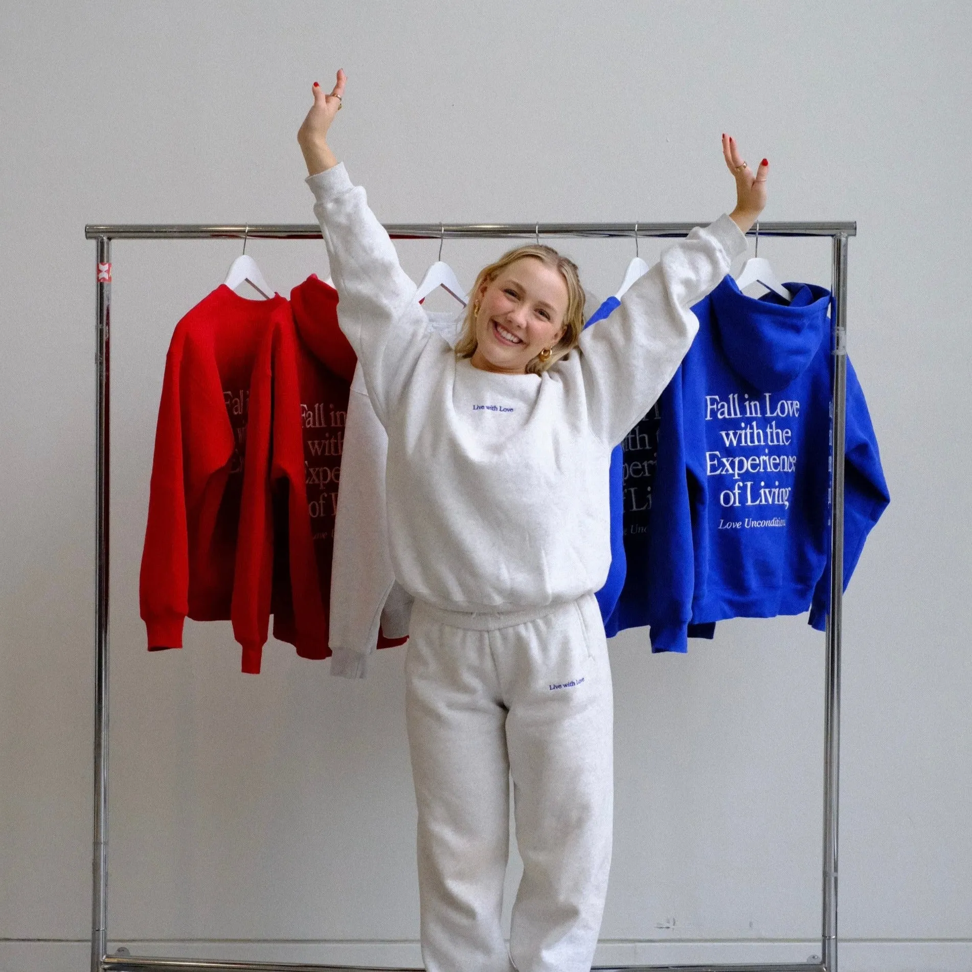 moon tessa x aloura “live with love" ultra cozy crewneck sold by Aloura Lounge product image thumbnail 2