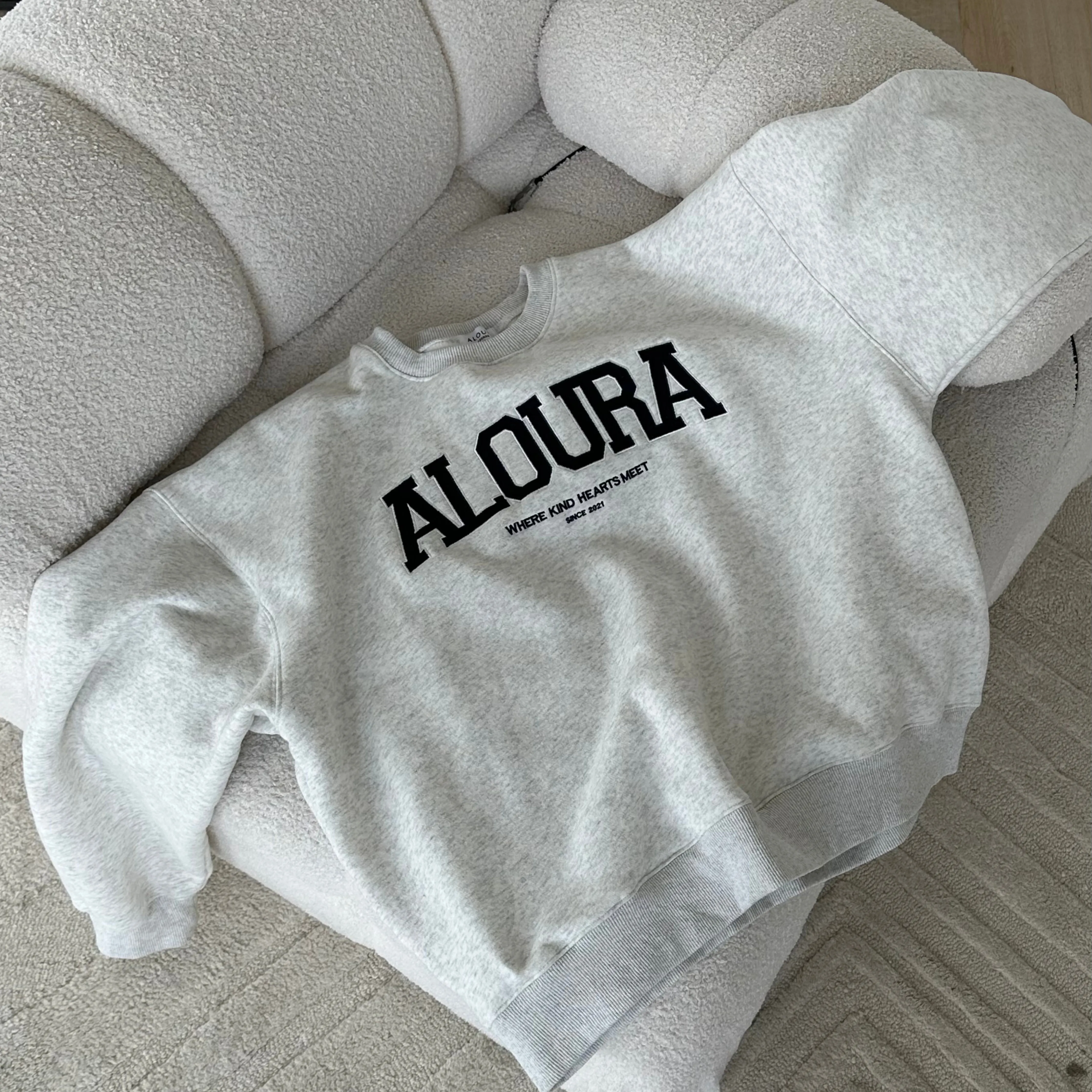 moon aloura "where kind hearts meet" crewneck *pre-order sold by Aloura Lounge product image thumbnail 5