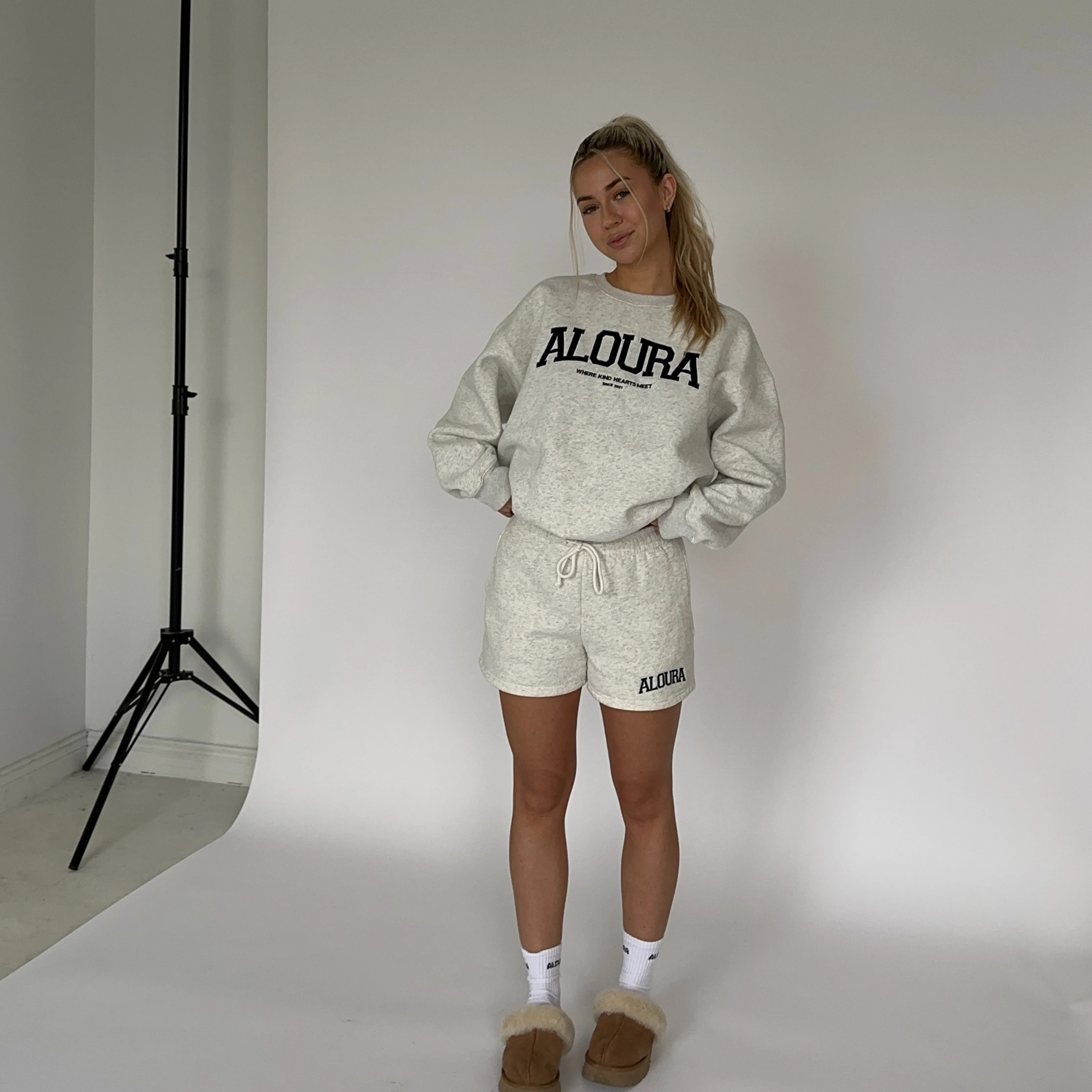 moon aloura "where kind hearts meet" crewneck *pre-order sold by Aloura Lounge product image thumbnail 4