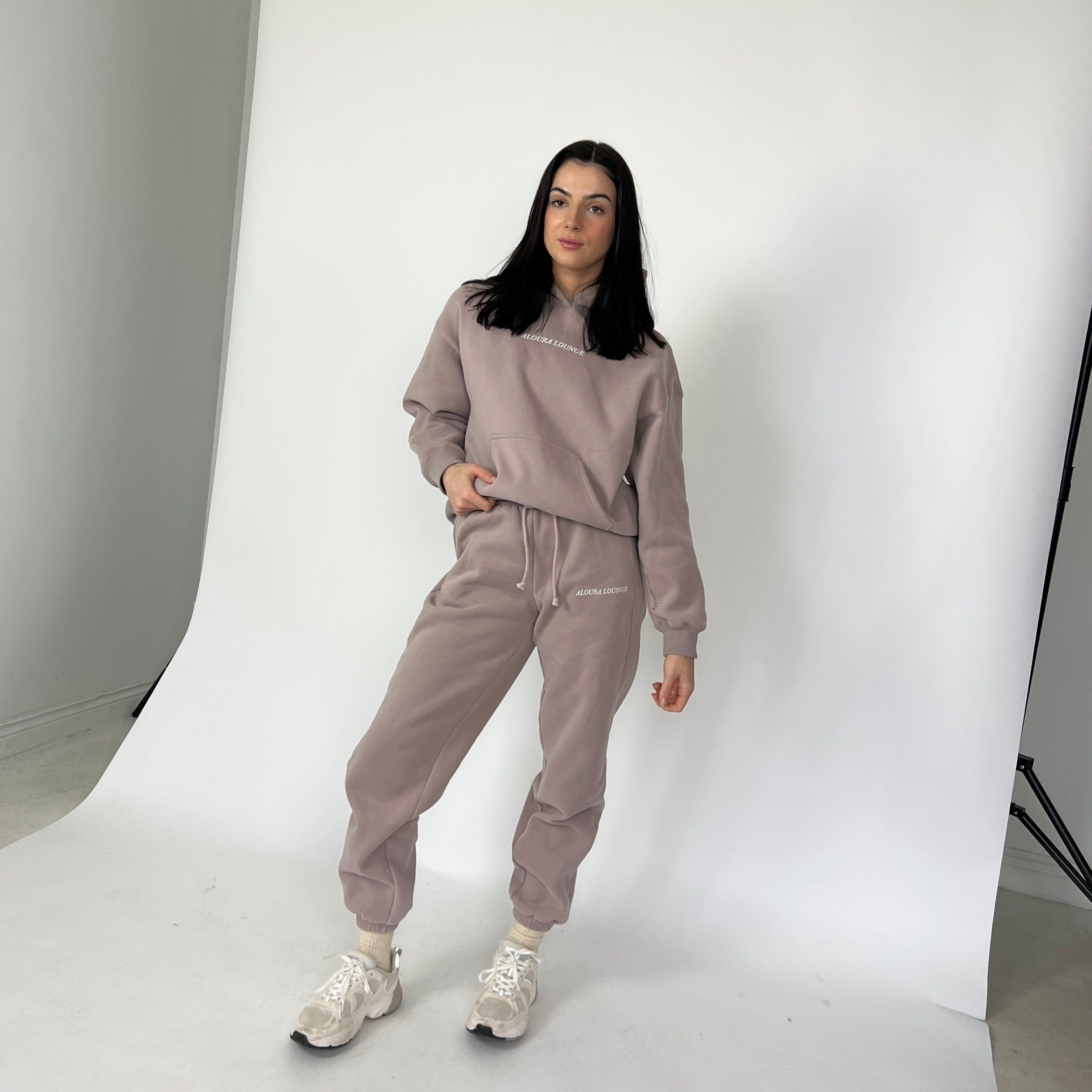 dusty lilac ultra cozy self growth hoodie sold by Aloura Lounge product image thumbnail 3