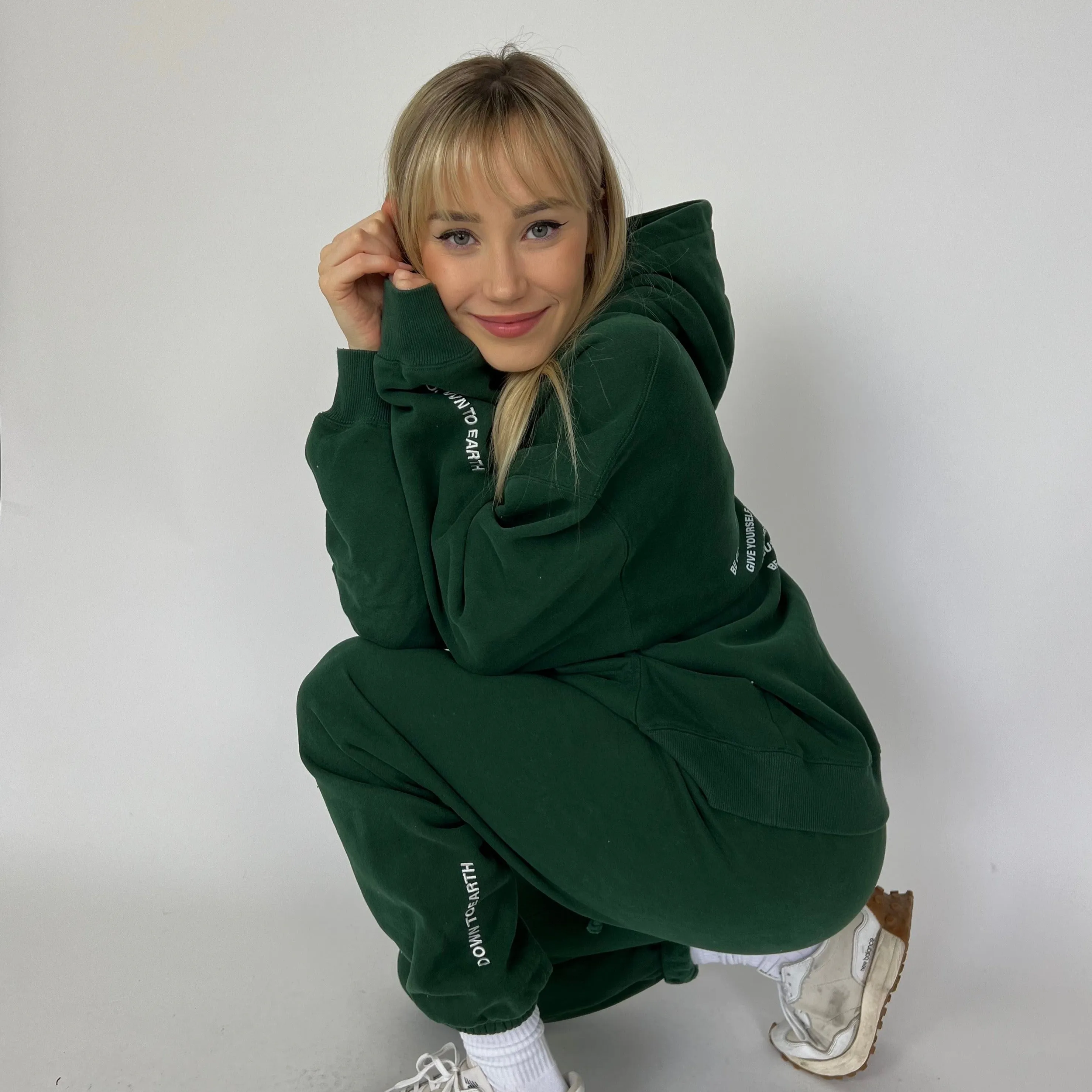 pine "this is your sign to" 2.0 ultra cozy hoodie sold by Aloura Lounge product image thumbnail 4