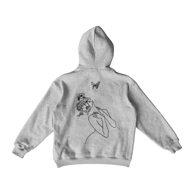 fossil ultra cozy self growth hoodie sold by Aloura Lounge