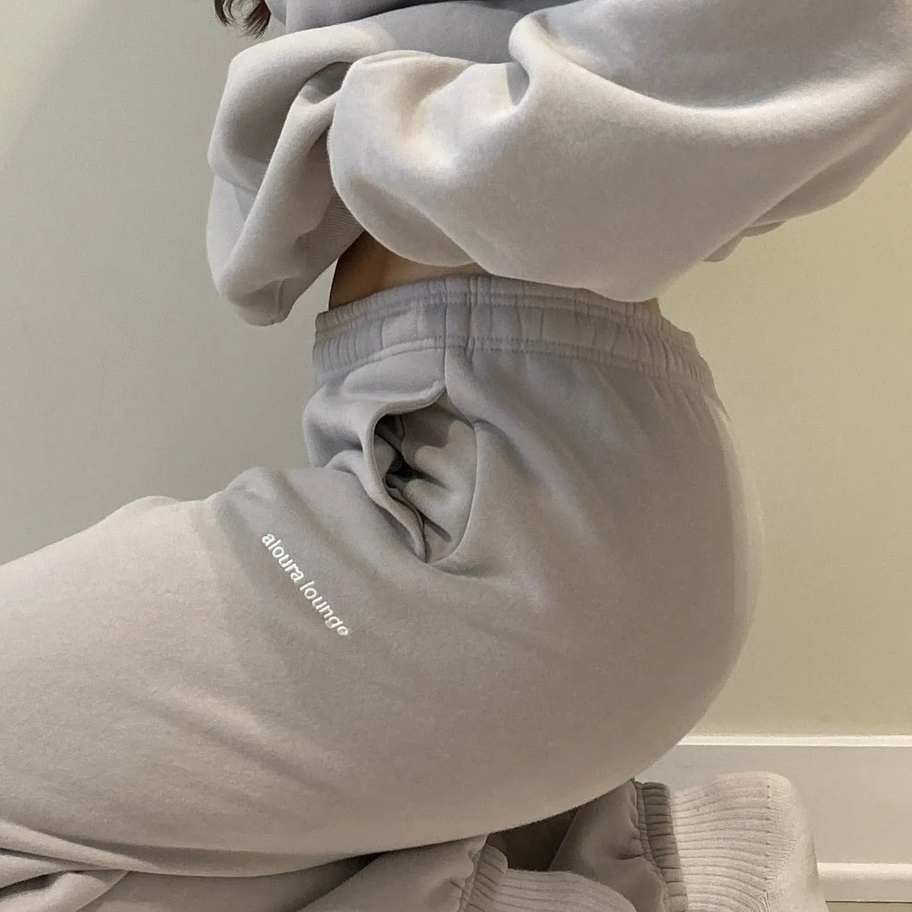 fog ultra cozy sweatpants sold by Aloura Lounge product image thumbnail 2