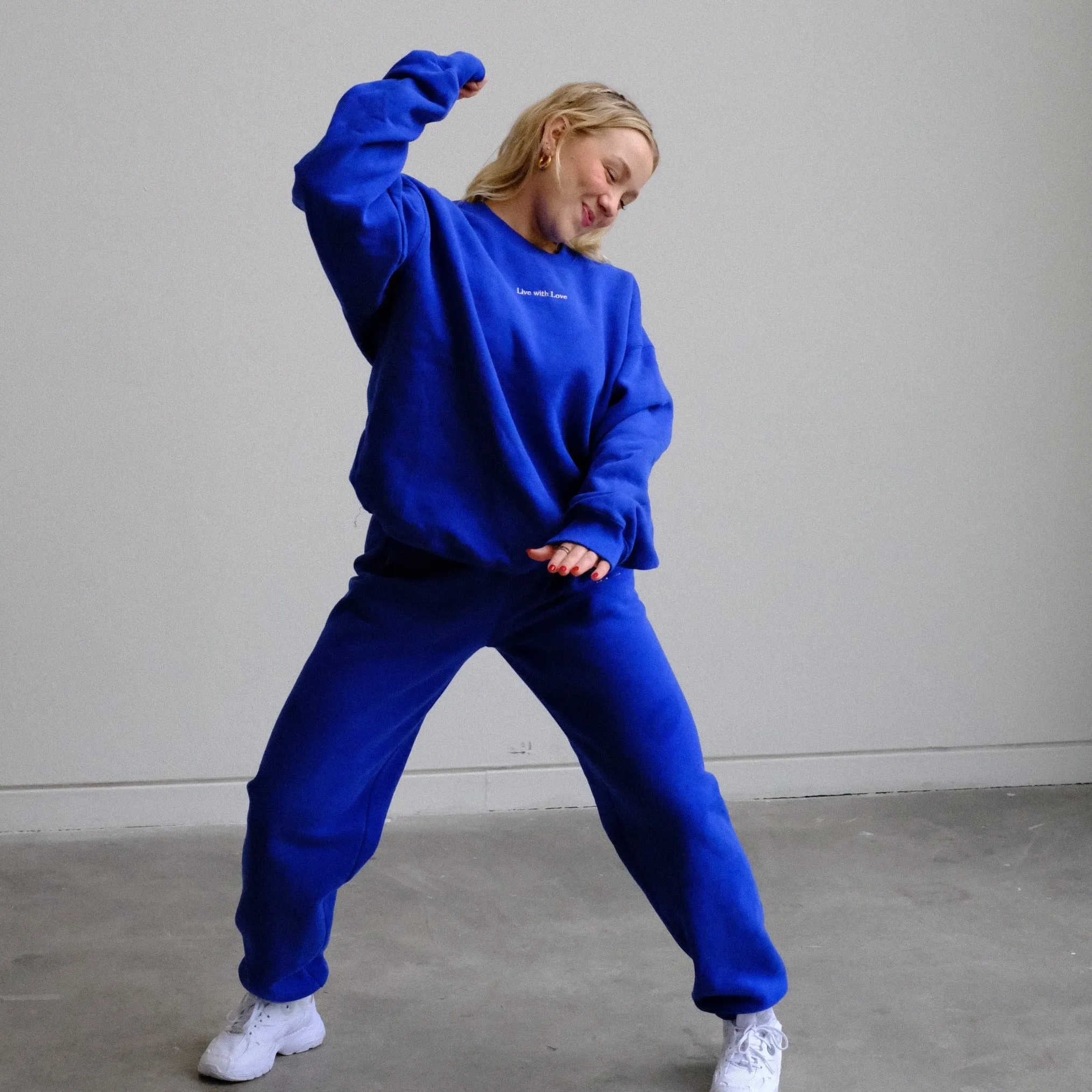 neptune tessa x aloura “live with love" ultra cozy crewneck sold by Aloura Lounge product image thumbnail 4