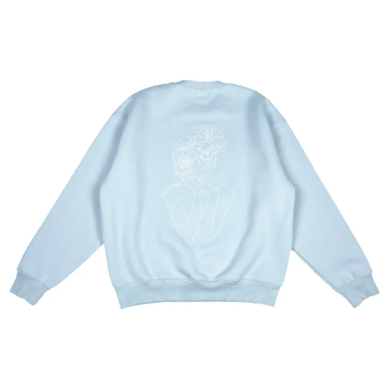 coastal oversized self love ultra cozy crewneck sold by Aloura Lounge
