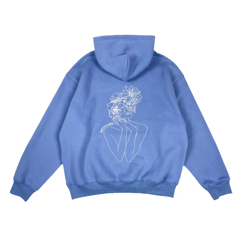blueberry oversized ultra cozy self love hoodie sold by Aloura Lounge