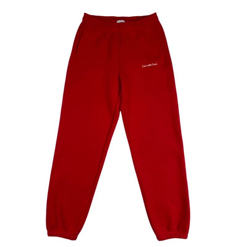 saturn tessa x aloura “live with love” ultra cozy sweatpants sold by Aloura Lounge