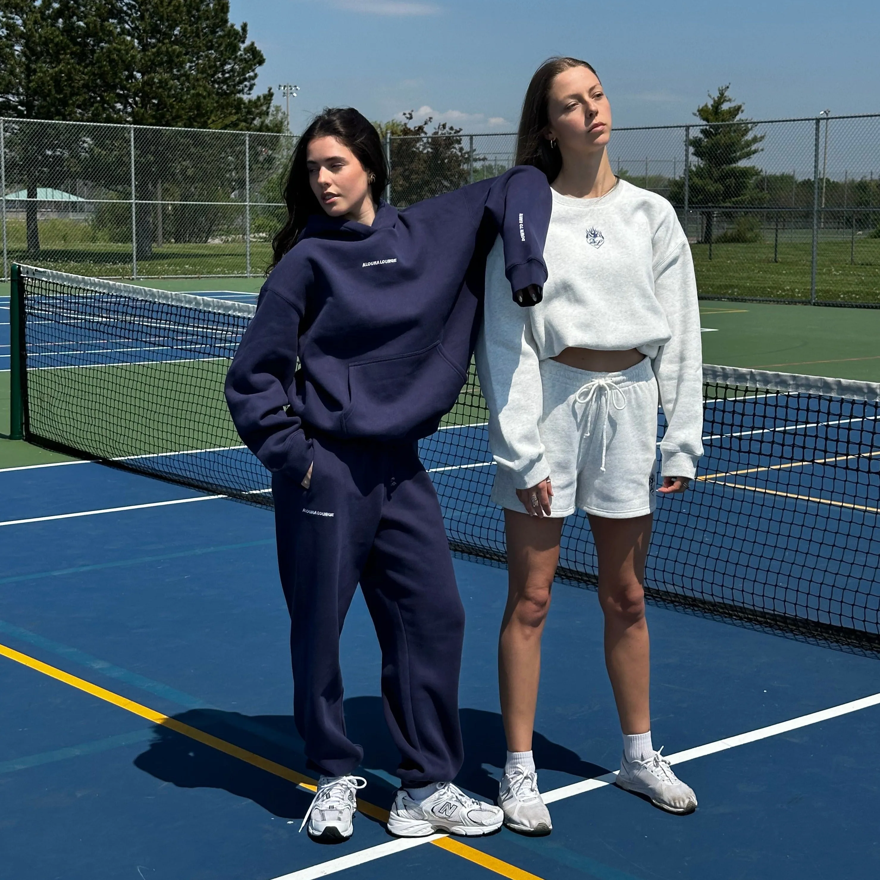 sapphire oversized ultra cozy dte sweatpants sold by Aloura Lounge product image thumbnail 2