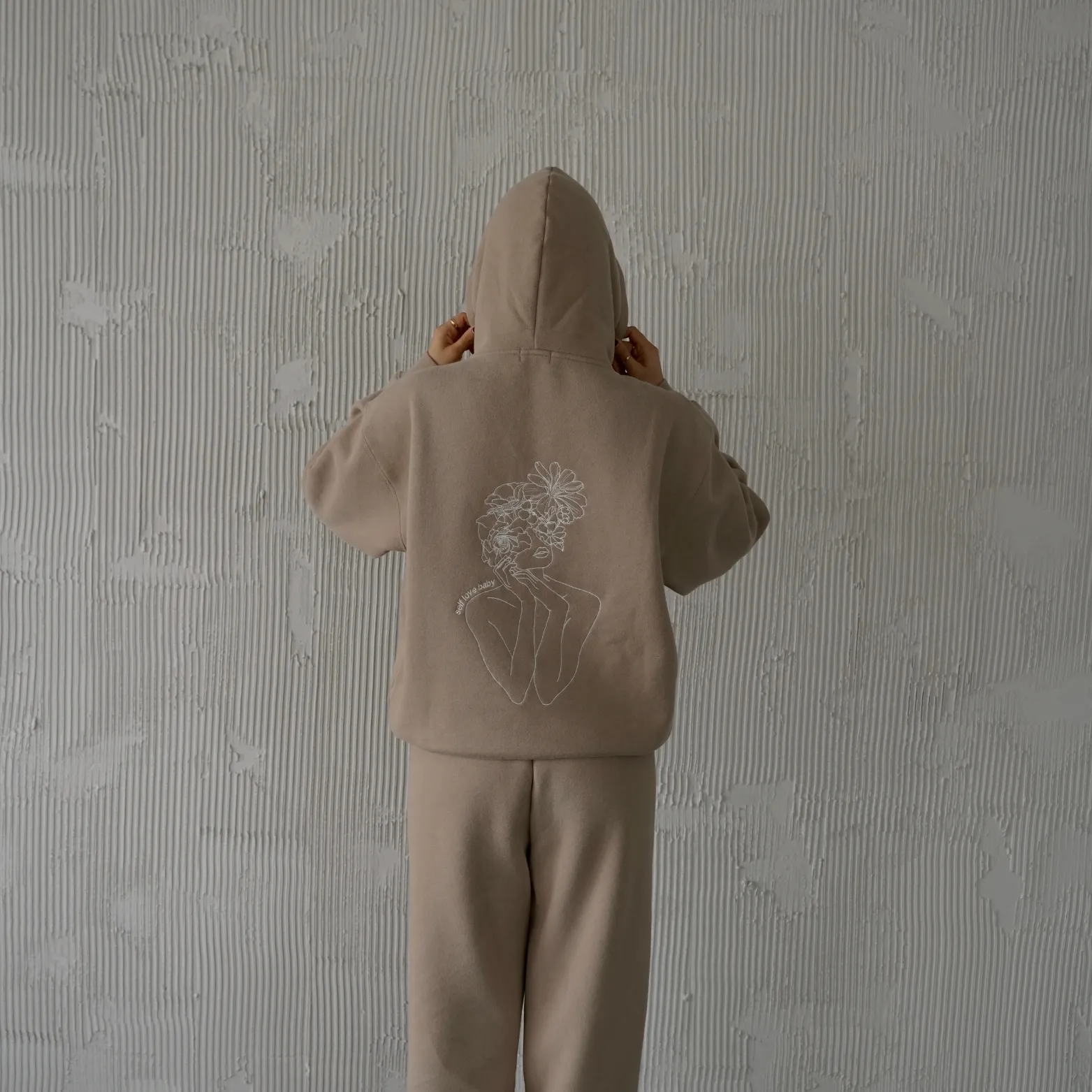 dolce oversized ultra cozy self love hoodie sold by Aloura Lounge product image thumbnail 5