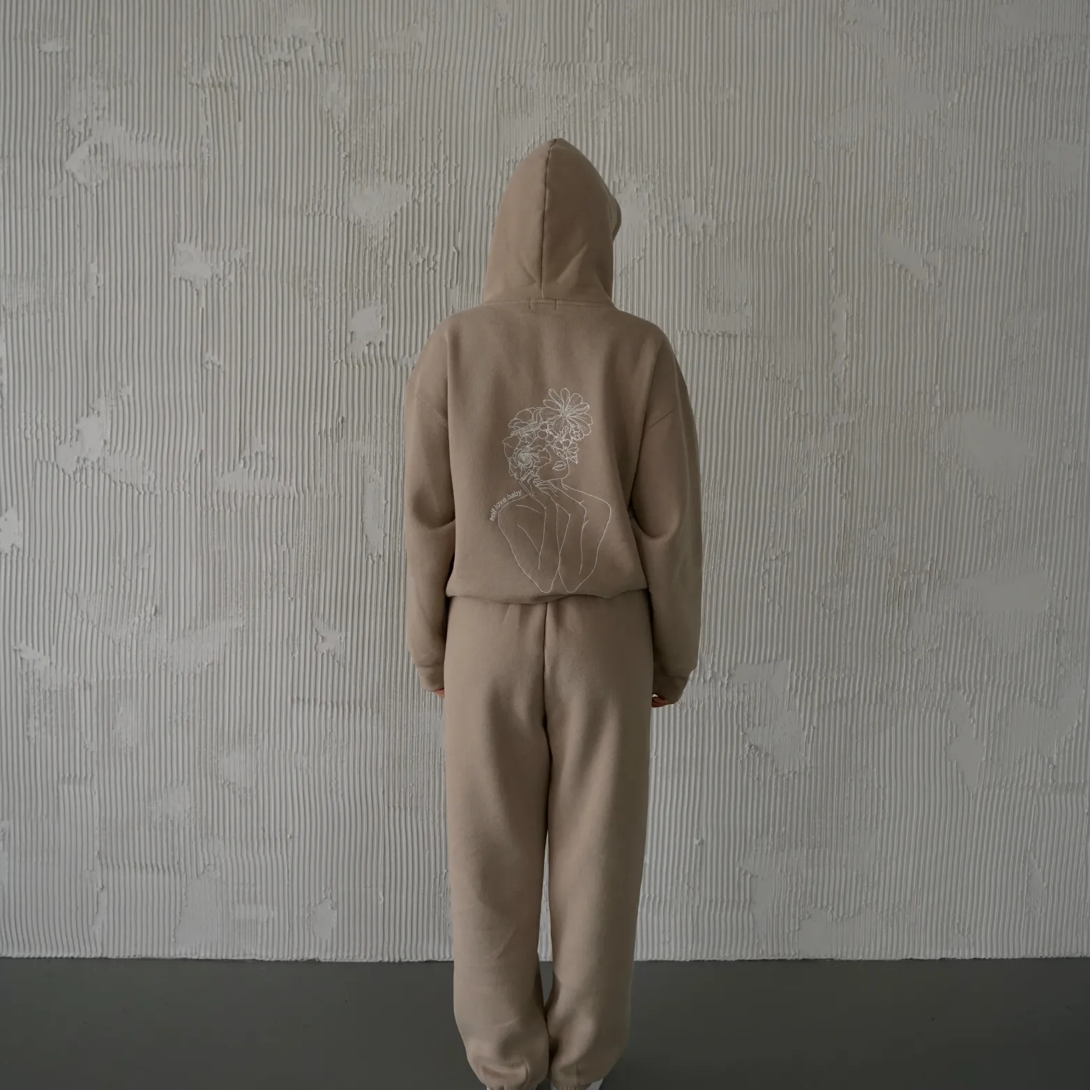 dolce oversized ultra cozy self love hoodie sold by Aloura Lounge product image thumbnail 4