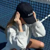 "aloura" navy baseball cap sold by Aloura Lounge