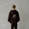 espresso oversized self love hoodie *pre-order sold by Aloura Lounge