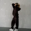 espresso oversized self love hoodie *pre-order sold by Aloura Lounge