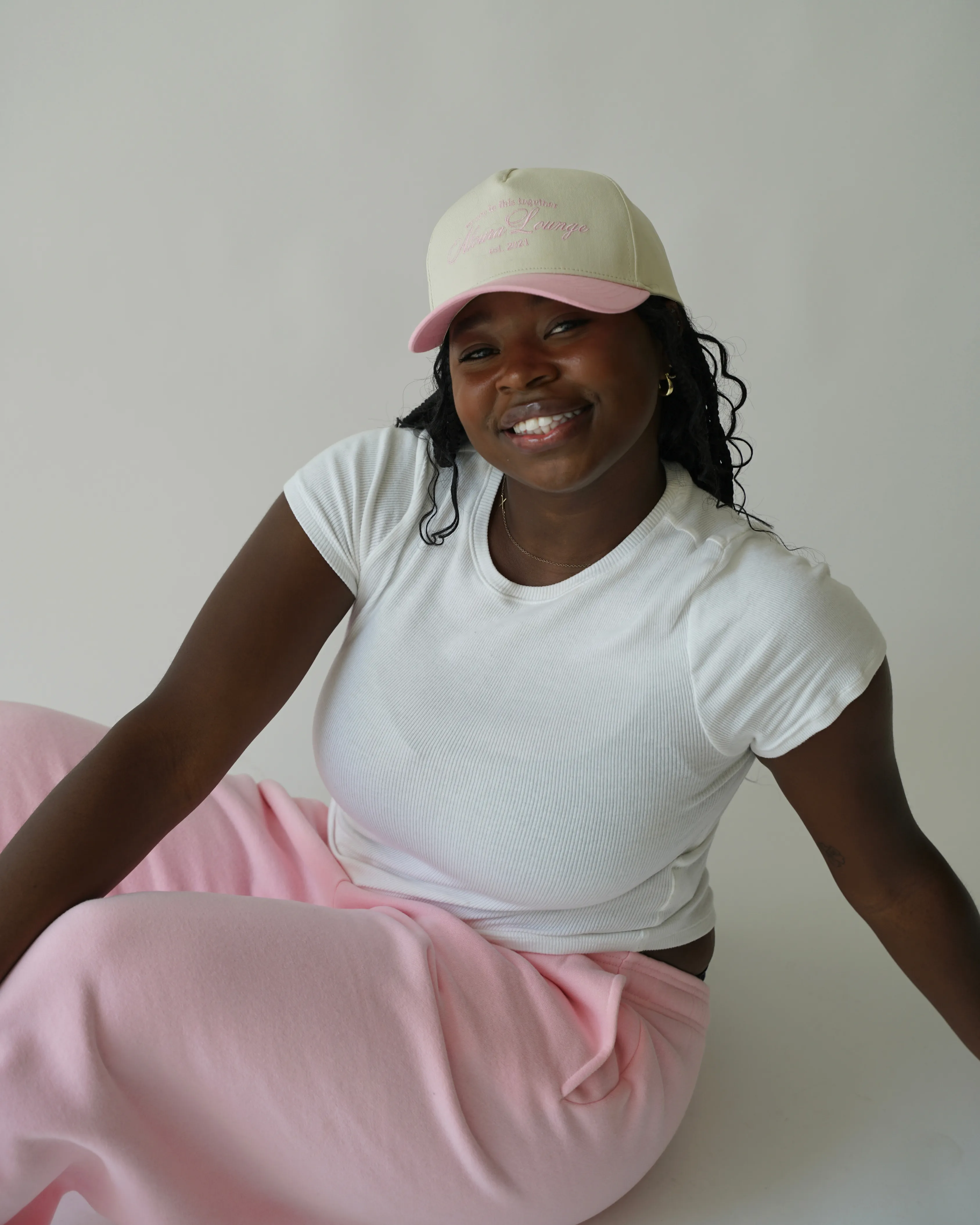 strawberry milk aloura trucker hat sold by Aloura Lounge product image thumbnail 5