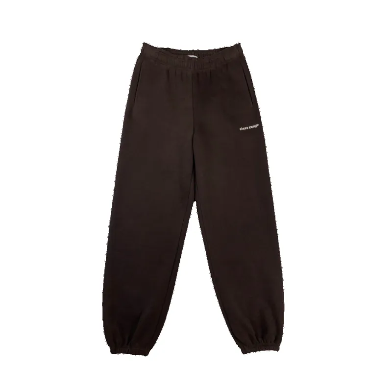 espresso ultra cozy sweatpants sold by Aloura Lounge
