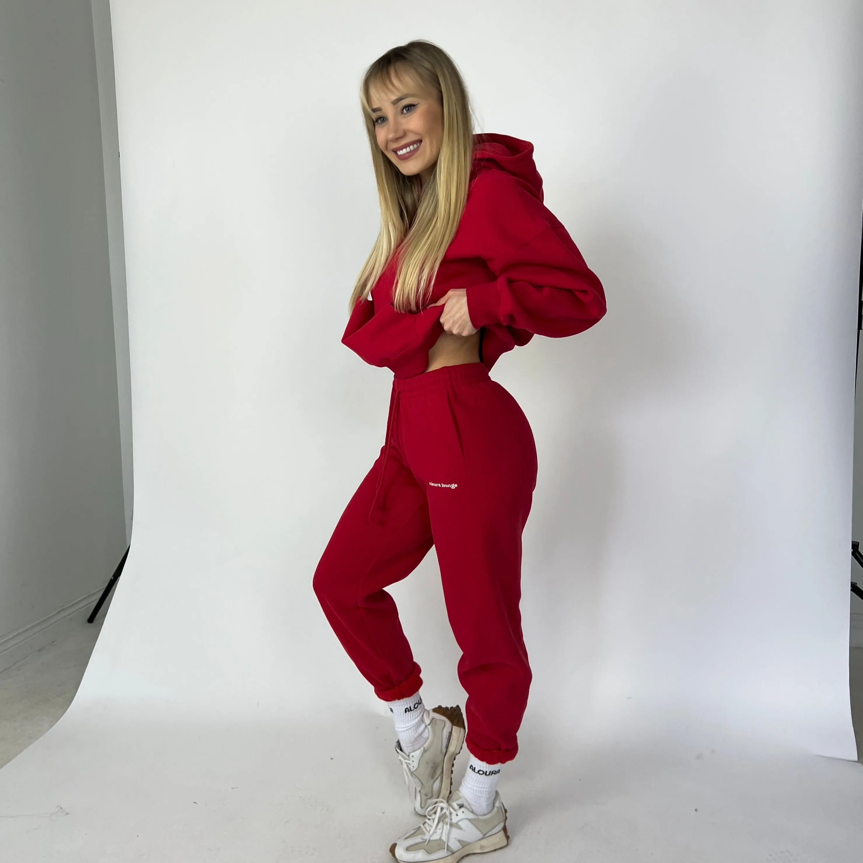 rose ultra cozy sweatpants sold by Aloura Lounge product image thumbnail 4