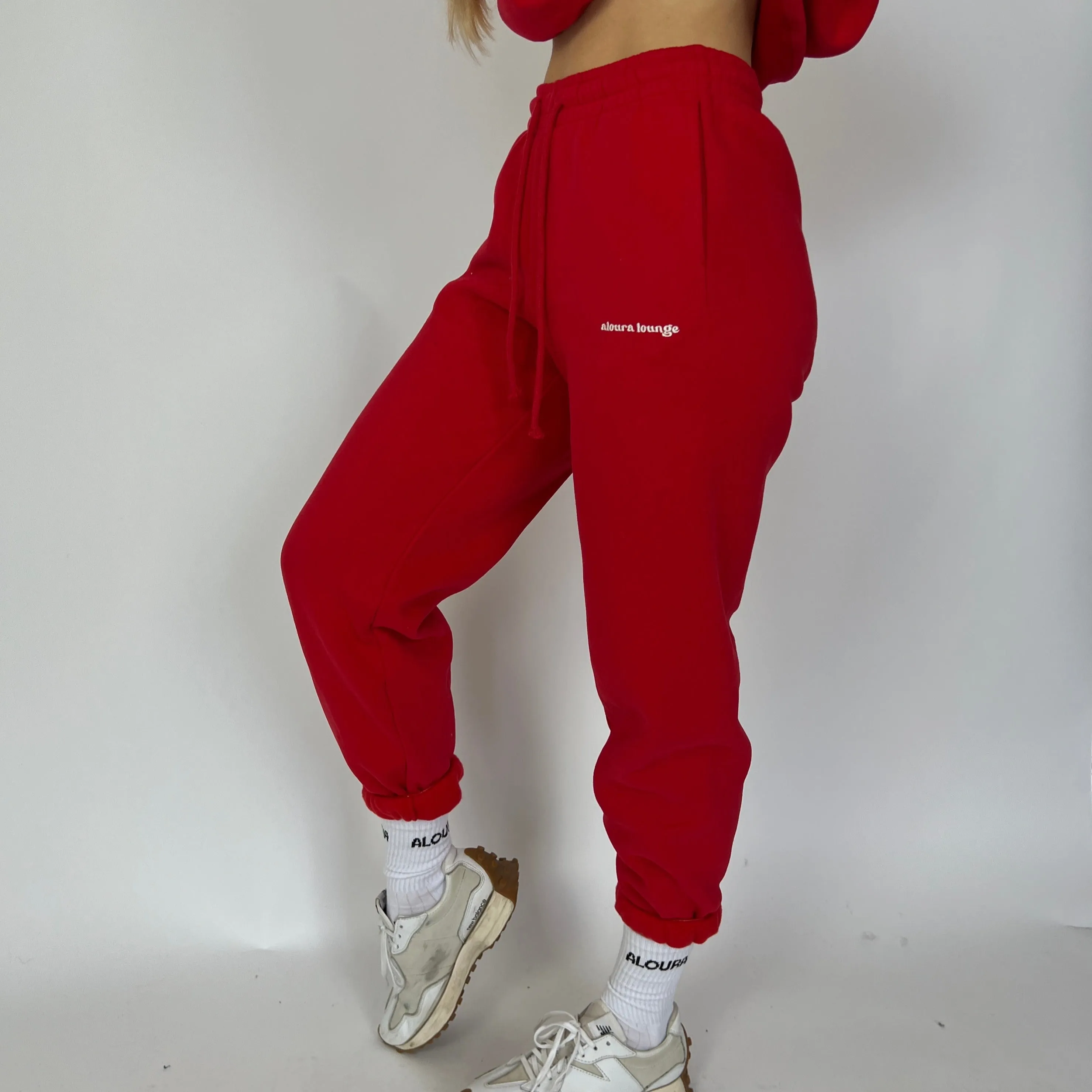 rose ultra cozy sweatpants sold by Aloura Lounge product image thumbnail 3
