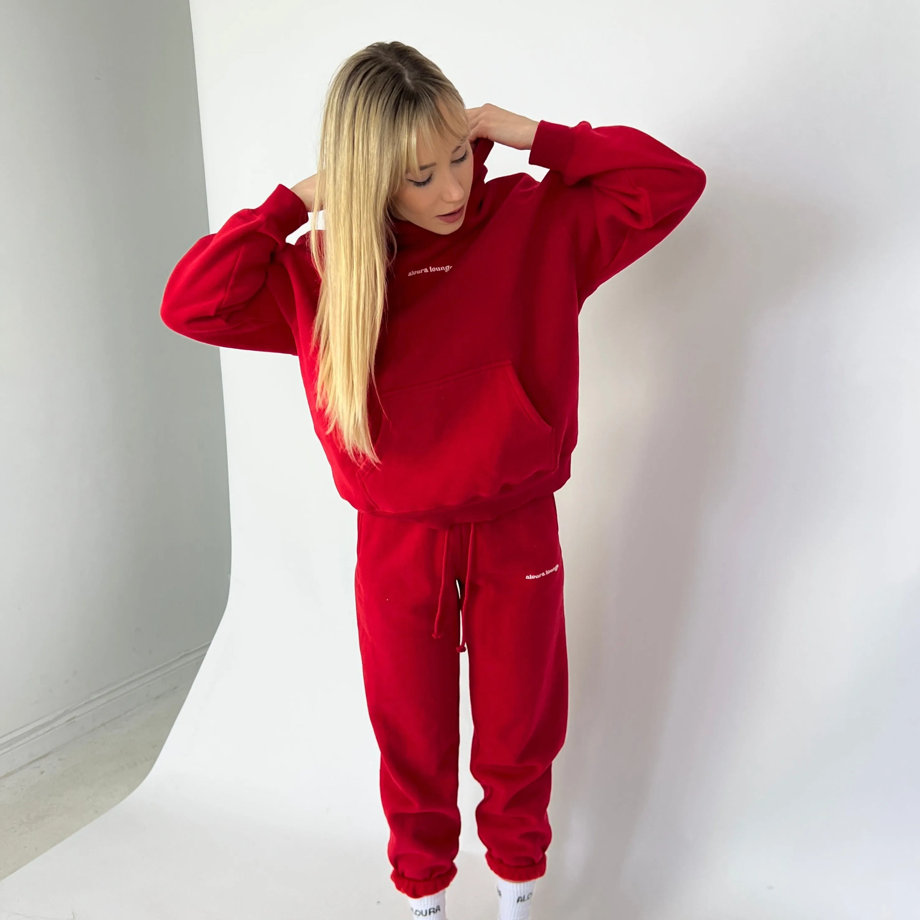 rose ultra cozy sweatpants sold by Aloura Lounge product image thumbnail 5