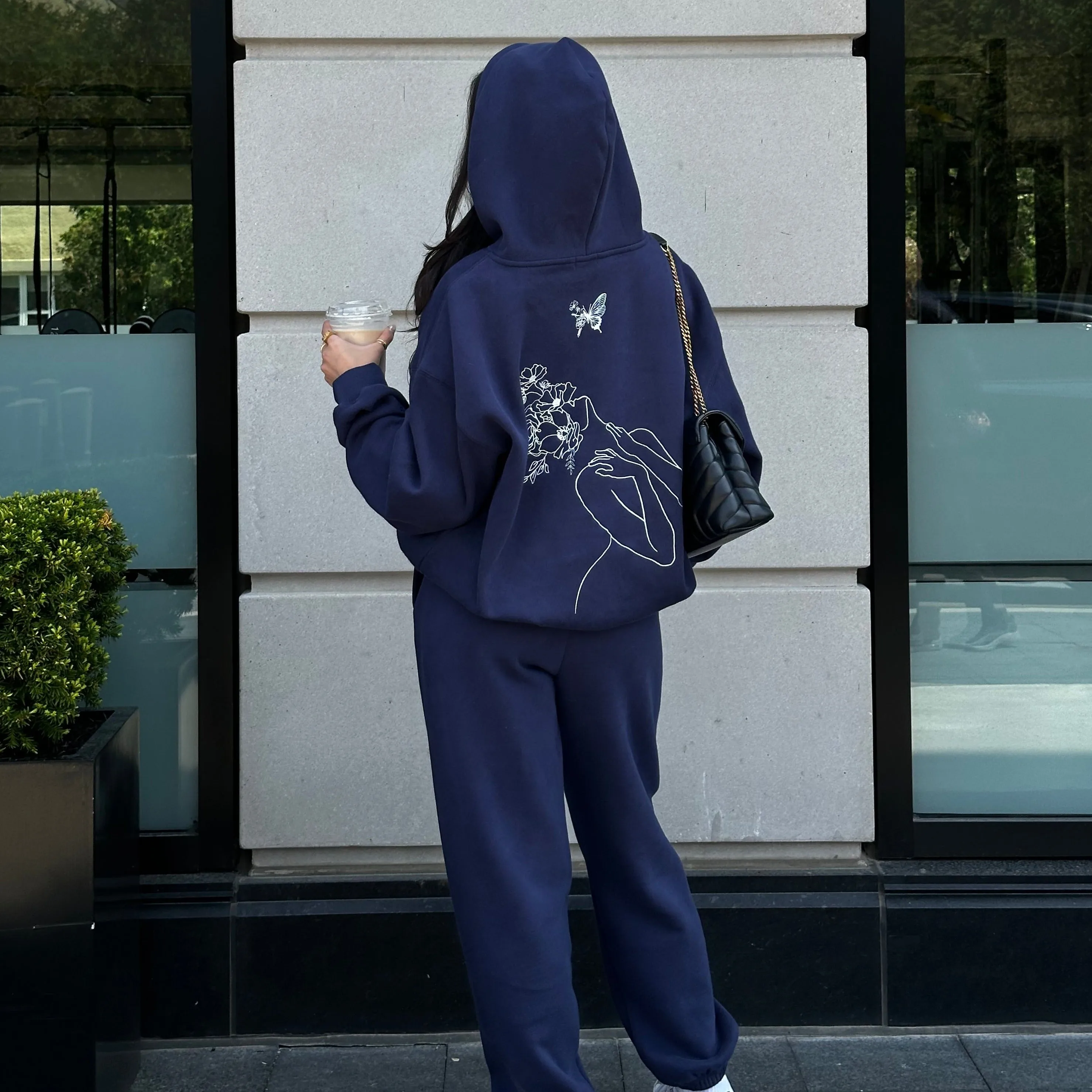 sapphire oversized self growth hoodie *pre-order sold by Aloura Lounge product image thumbnail 2