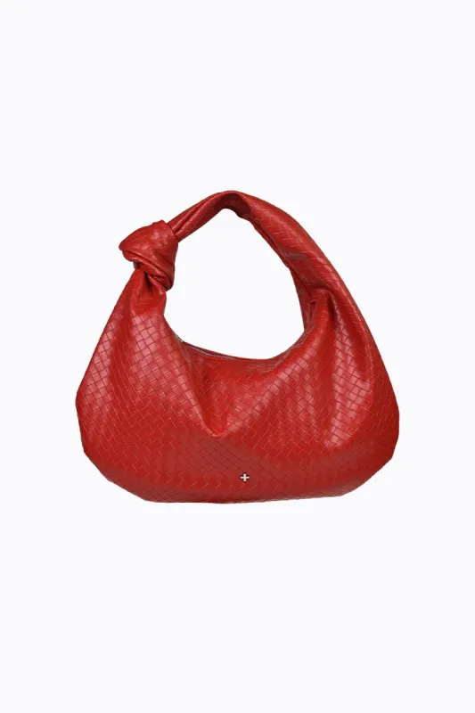 Evity - Red Embossed Weave sold by PETA AND JAIN