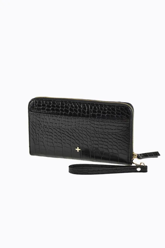 Madeline - Black Croc sold by PETA AND JAIN